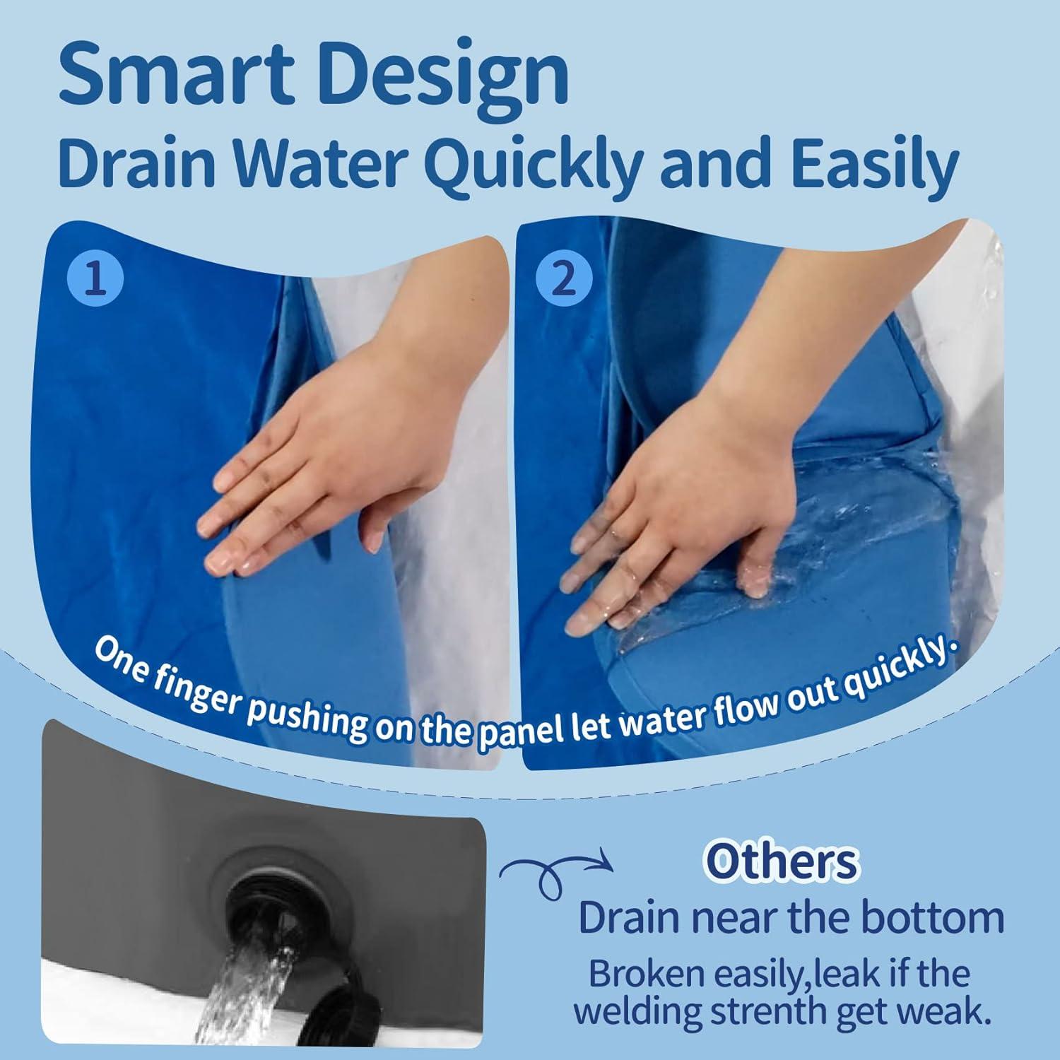 Piscina para Perros Alvantor 106.68cm x 30.48cm Plegable