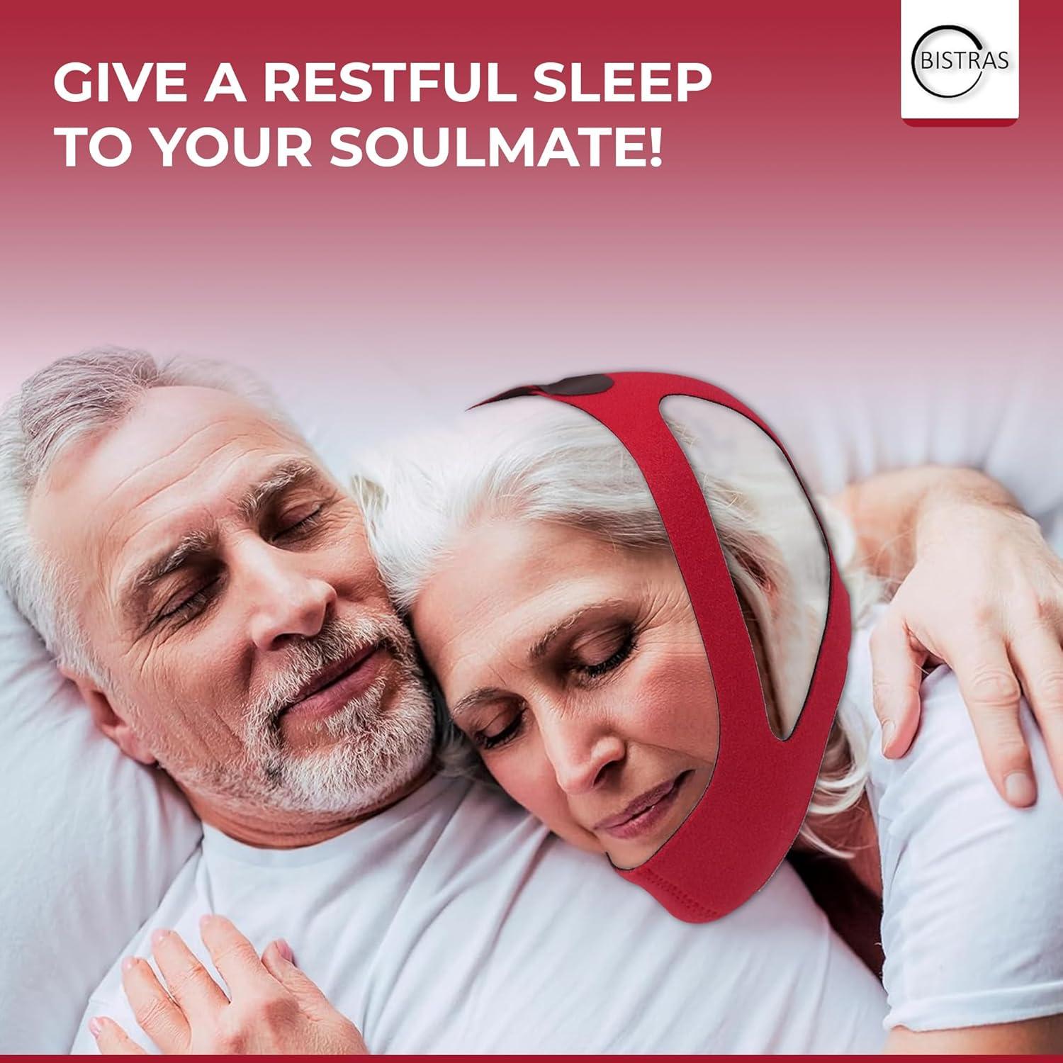 Correa para Barbilla Bistras Ruby Ajustable Anti Ronquido Grande