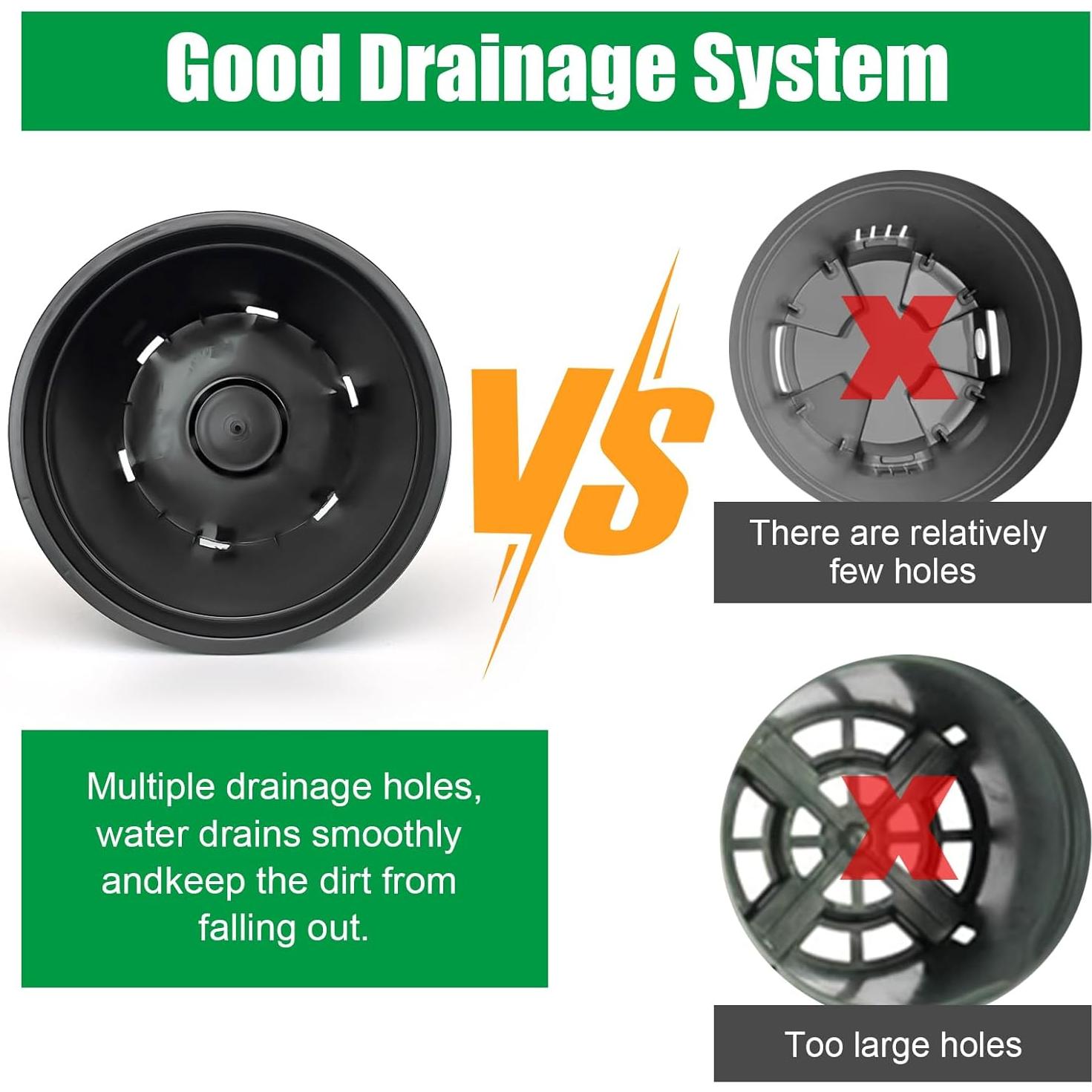 Macetas de Plástico RooTrimmer 7.5" 1.5 Galones Paquete 15