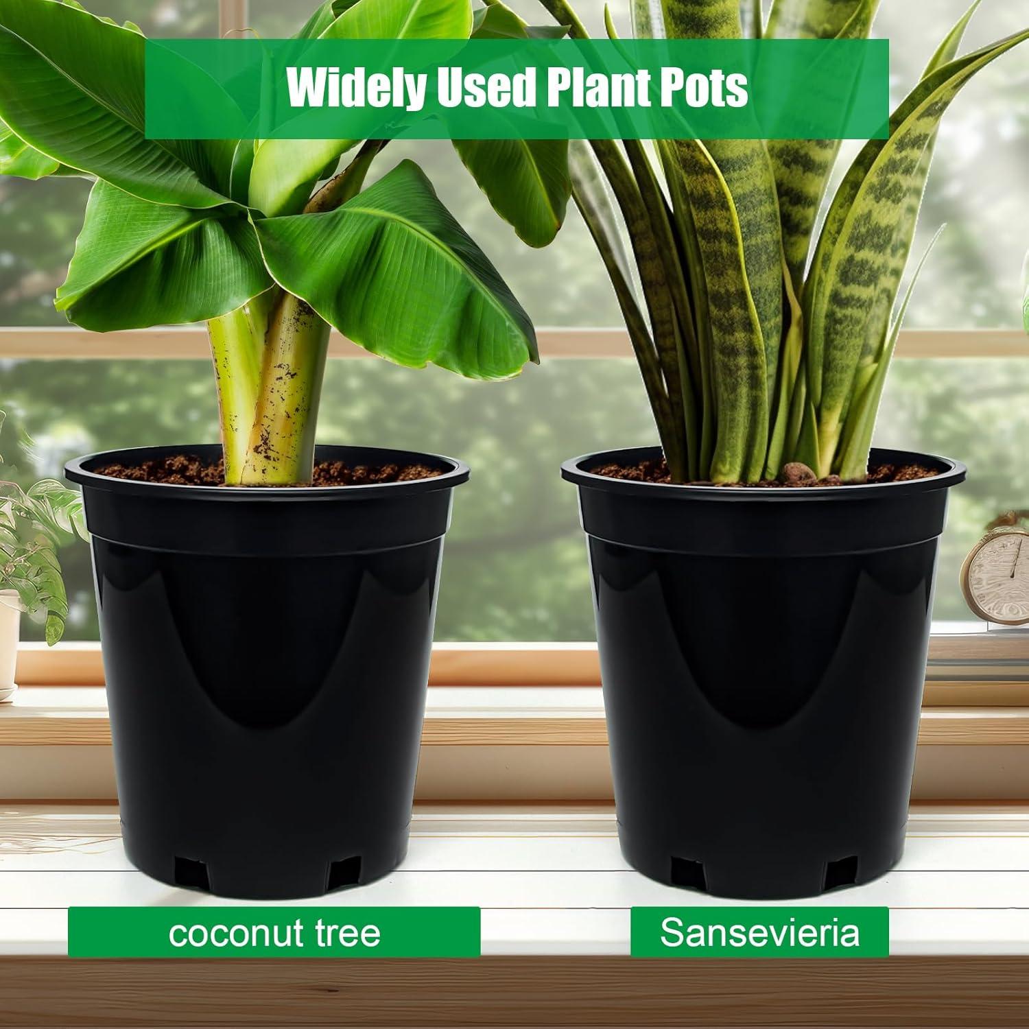 Macetas de Plástico RooTrimmer 7.5" 1.5 Galones Paquete 15