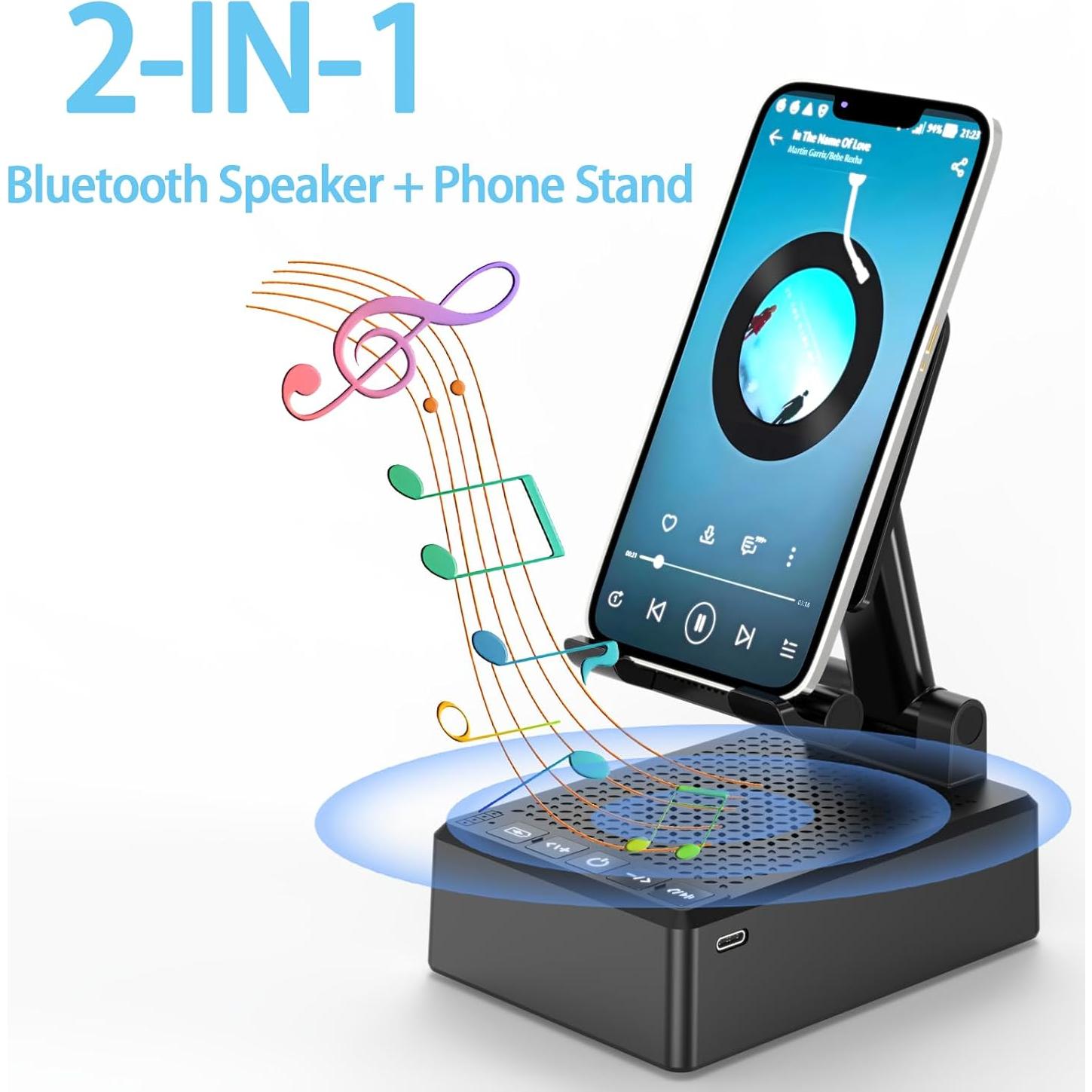 Altavoz Bluetooth Inalámbrico Mahensy con Soporte Plegable