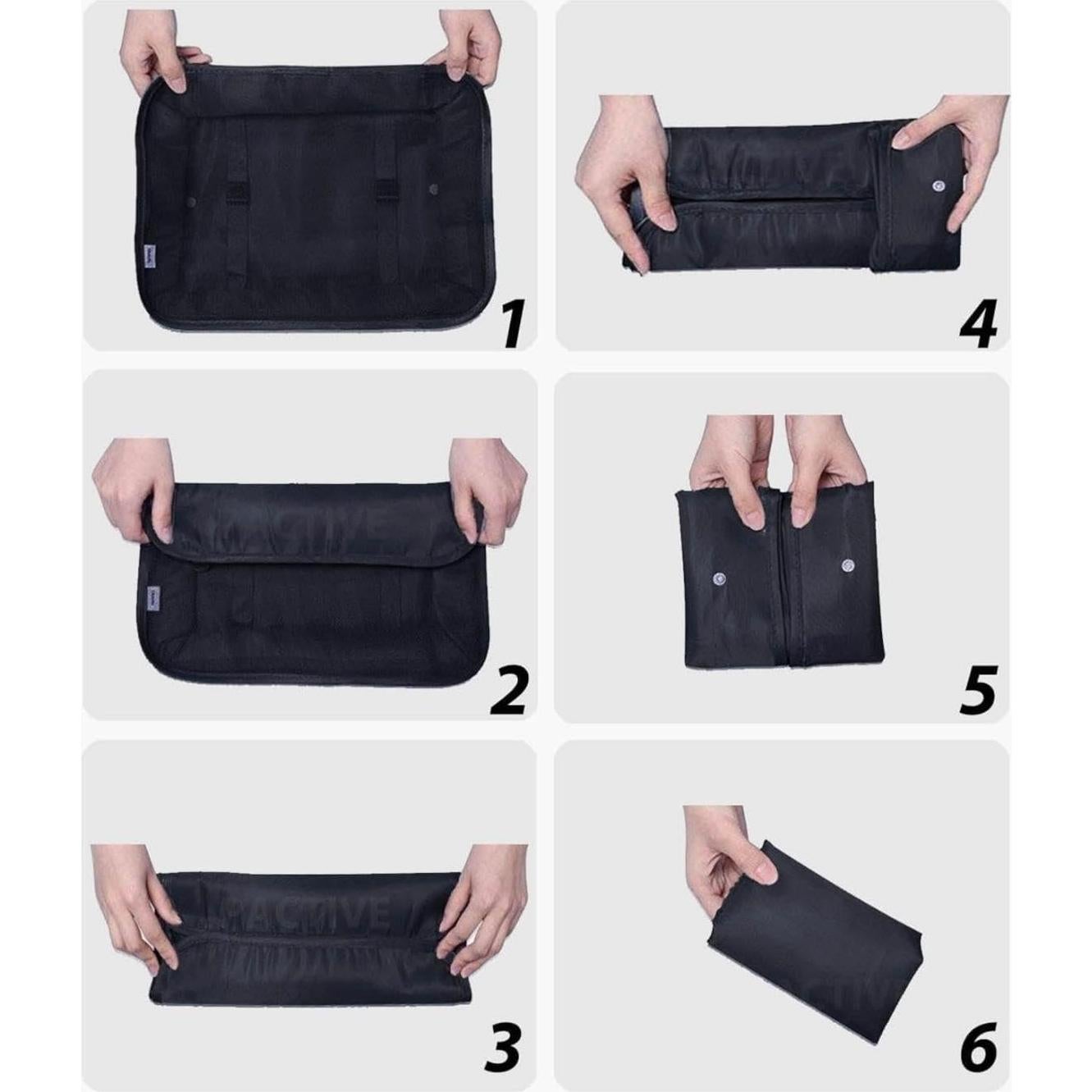 Juego de 9 Cubos de Empaque Aydicon para Viaje Negro