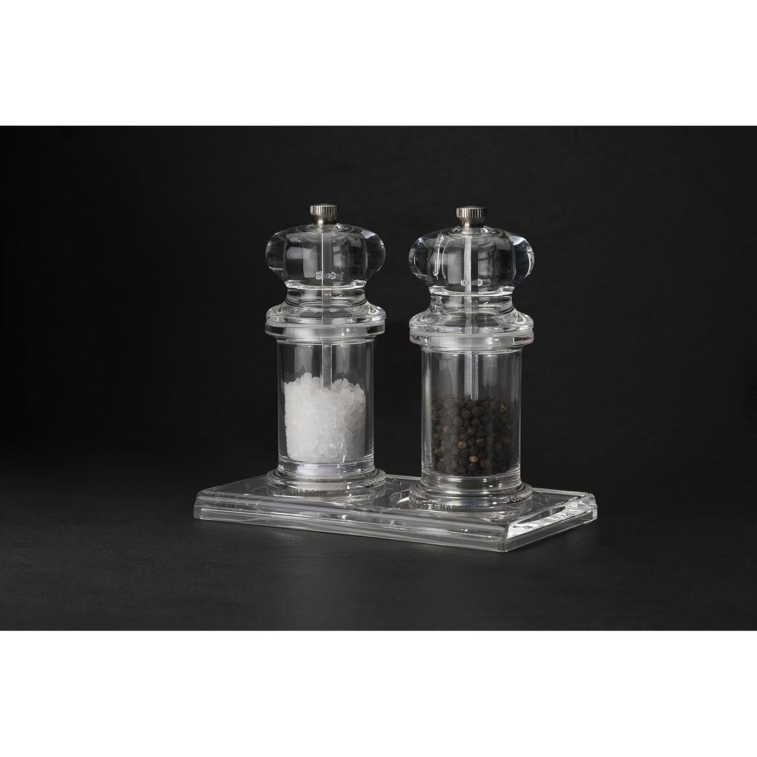 Bandeja Acrílica Cole & Mason para Molinillos de Sal y Pimienta