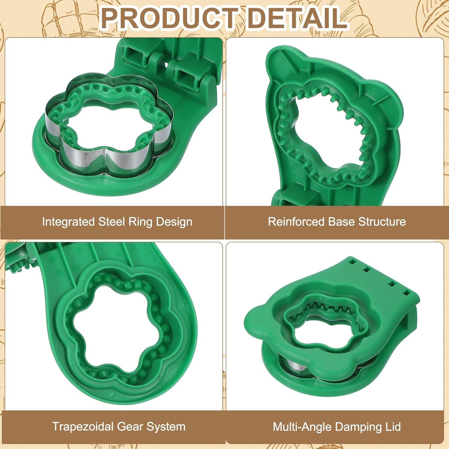Cortador de Sándwiches Sin Corteza uxcell Flor Verde 12.8x10.3cm