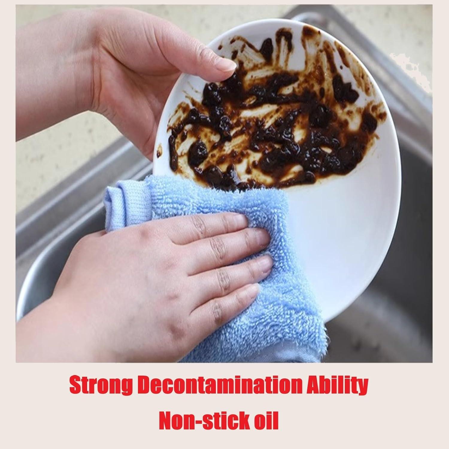 Kit de 8 Paños de Microfibra de Bambú Nonillionth - Azul