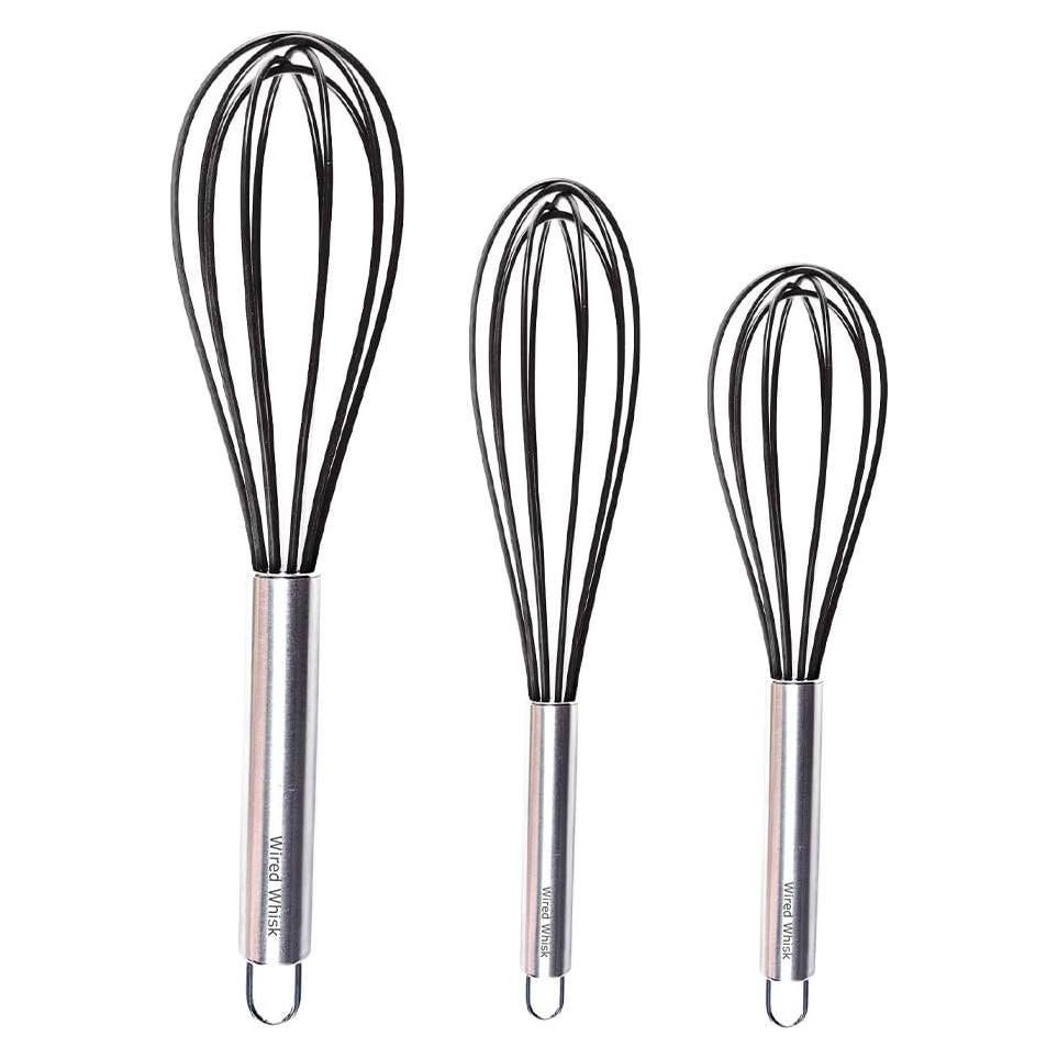 Juego de Batidores de Silicona Wired Whisk - 3 Piezas Mini