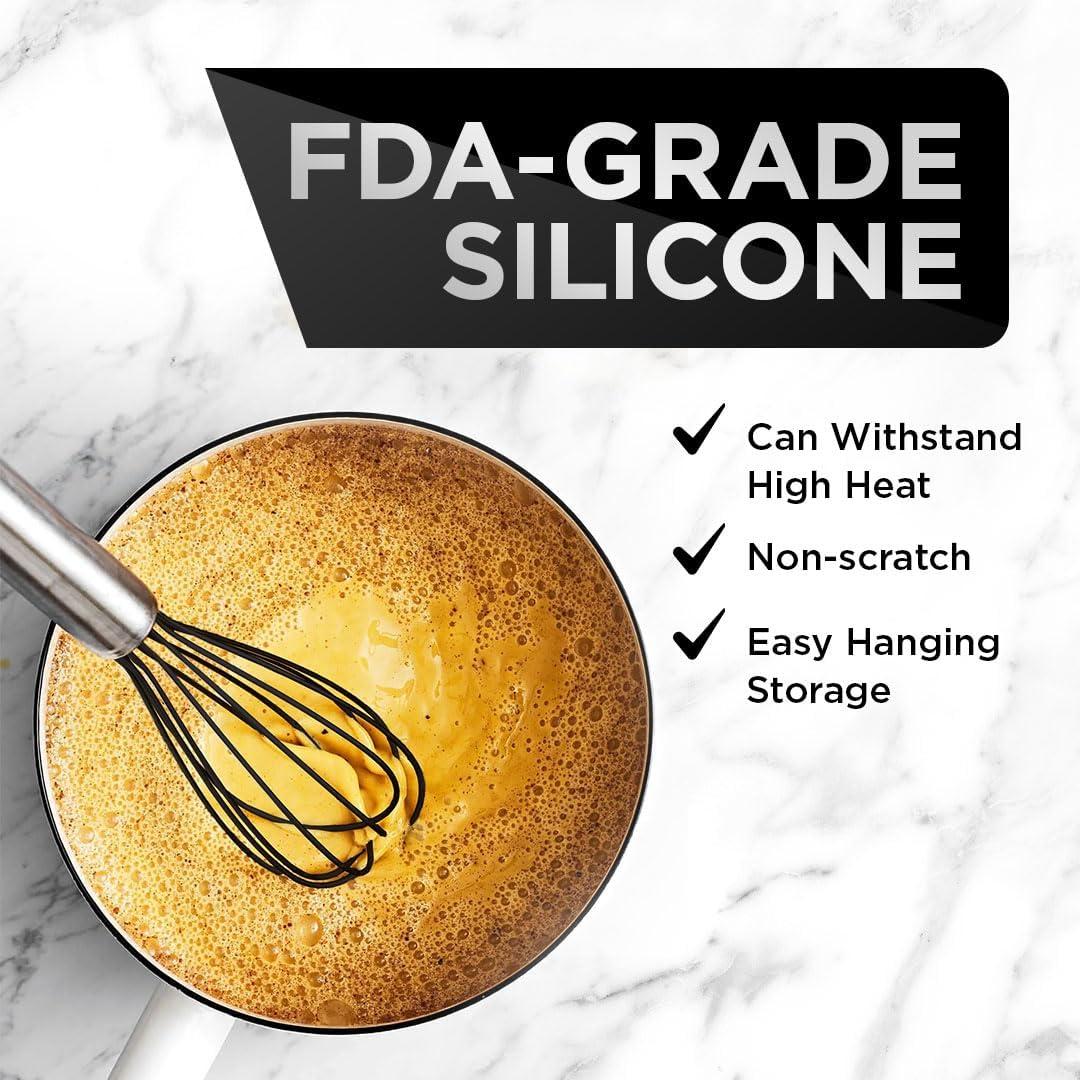 Juego de Batidores de Silicona Wired Whisk - 3 Piezas Mini