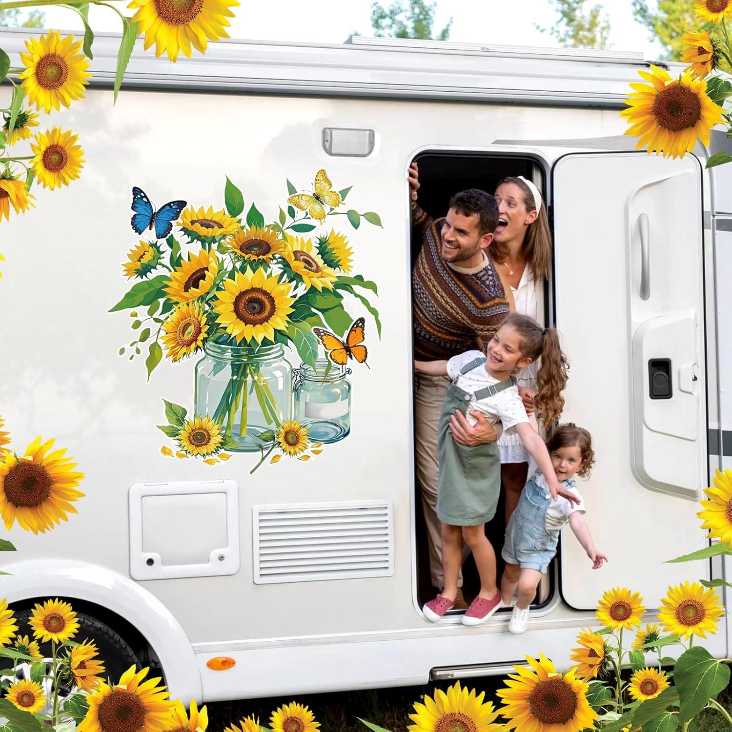 6 Imanes Decorativos de Girasol Yomaiha para Lavavajillas