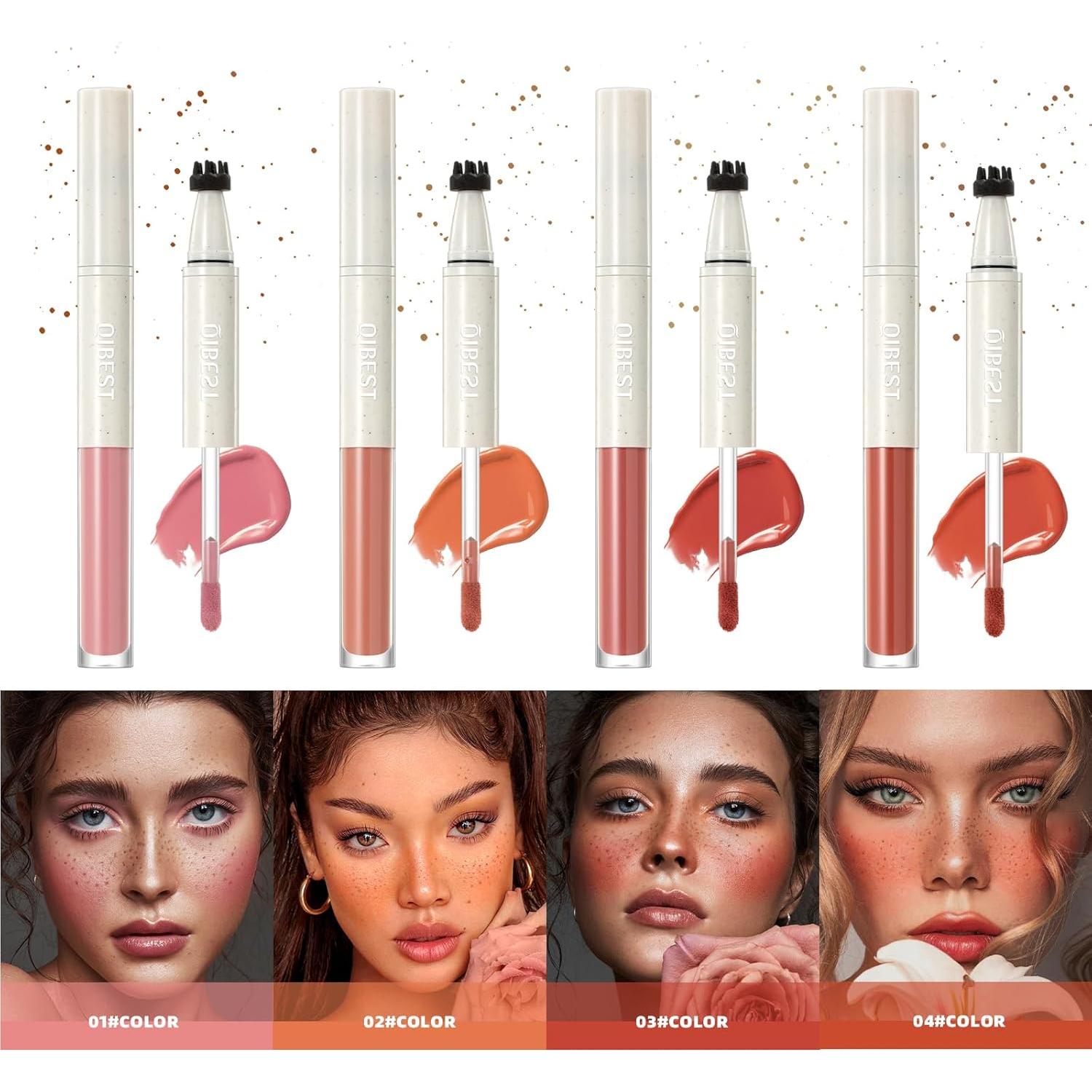 Set de bolígrafos para pecas y rubor BestLand 2 Pcs - A prueba de agua