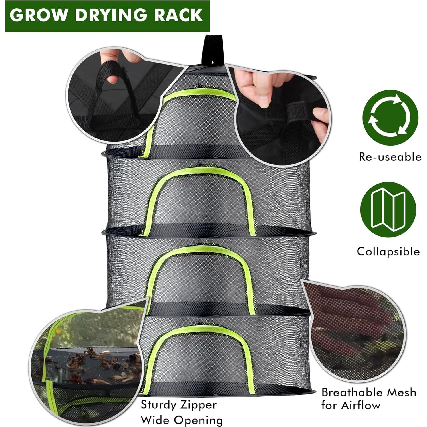 Soporte de Secado de Malla BRIVADO 2 Capas 45.72 cm para Hierbas