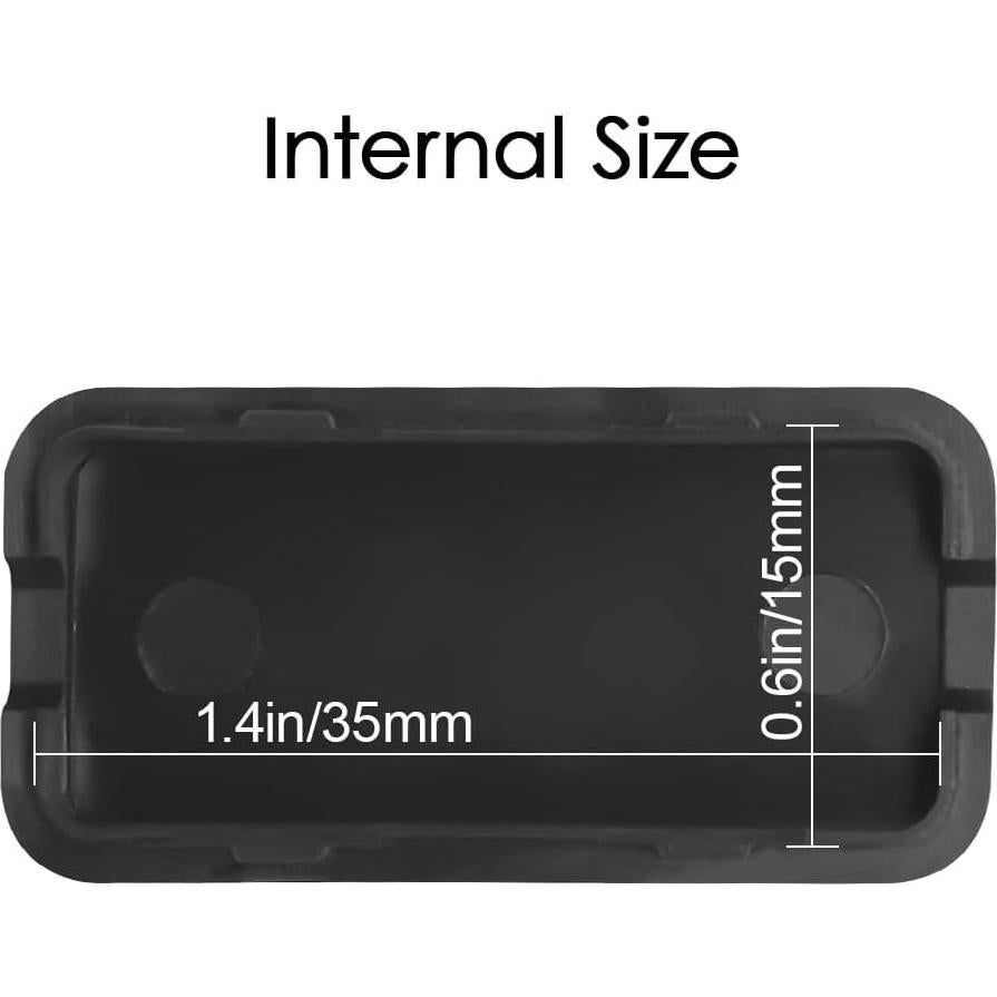 Caja de Proyecto Eléctrico LeMotech 5 Pcs ABS Negra 40x20x11mm