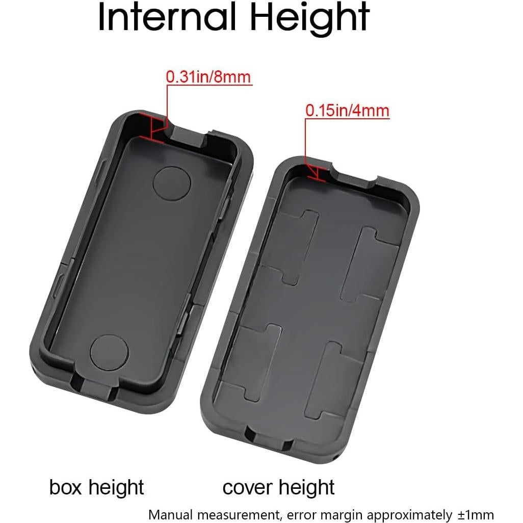 Caja de Proyecto Eléctrico LeMotech 5 Pcs ABS Negra 40x20x11mm