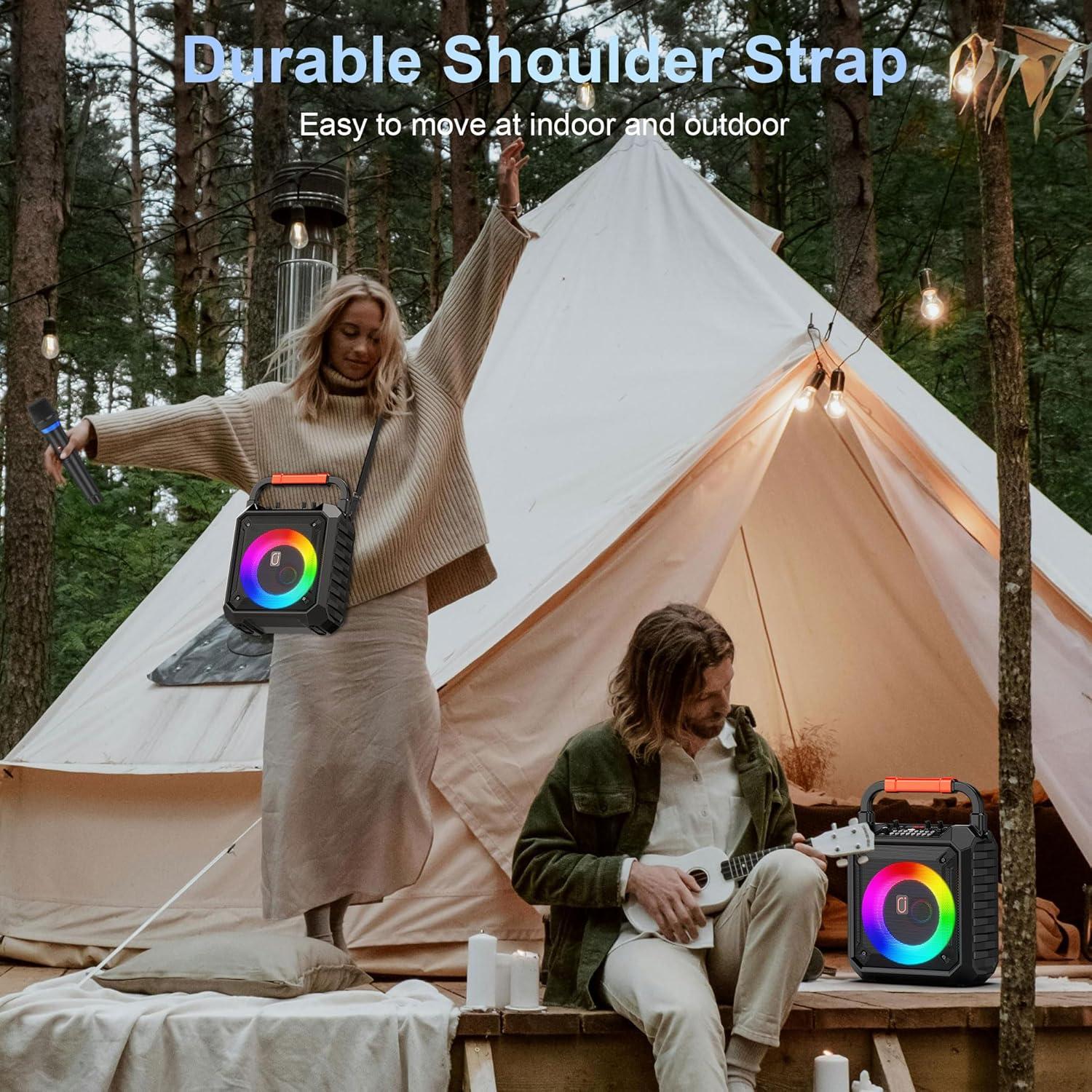 Máquina de Karaoke JYX T17-T con 2 Micrófonos Inalámbricos