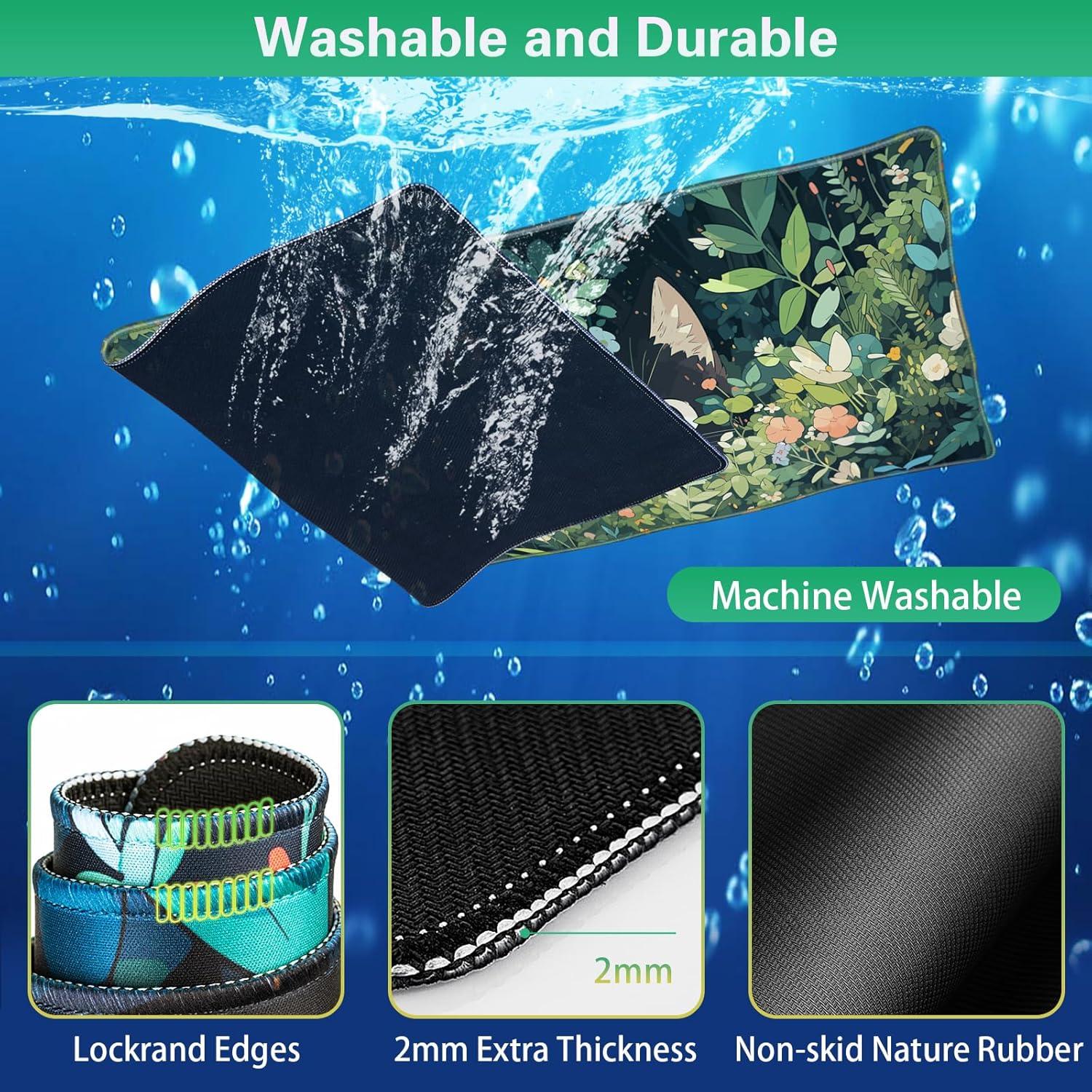 Conjunto Alfombrillas de Ratón 4-en-1 Canjoy Gatos Negros