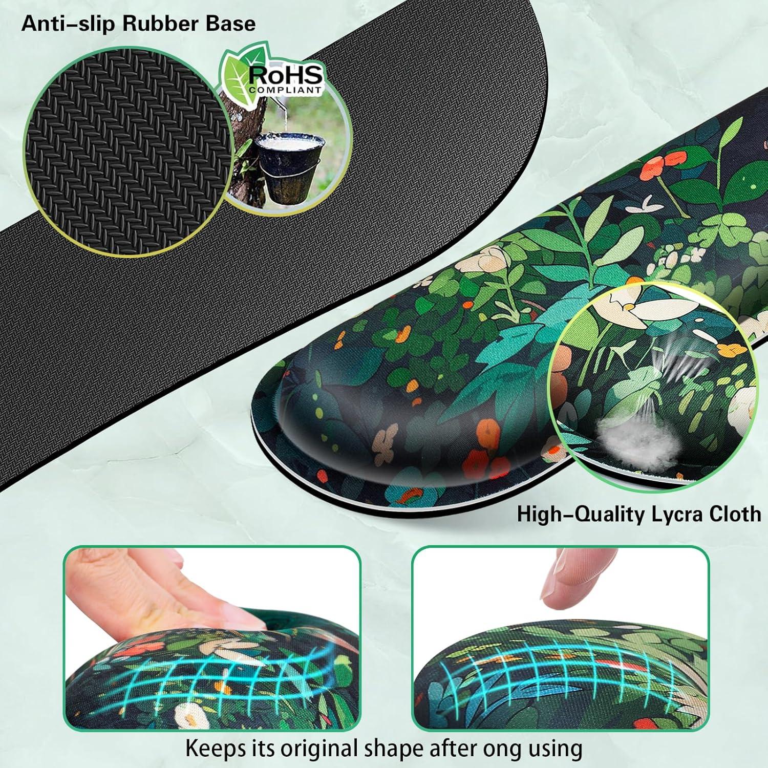 Conjunto Alfombrillas de Ratón 4-en-1 Canjoy Gatos Negros