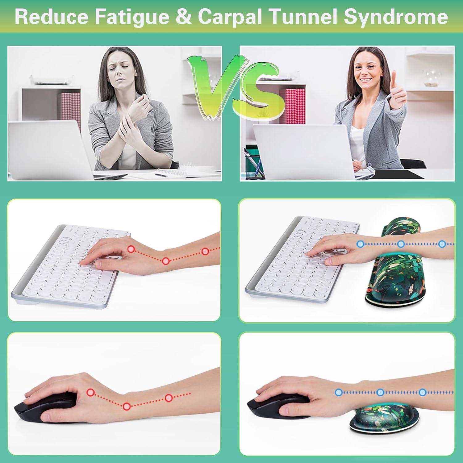 Conjunto Alfombrillas de Ratón 4-en-1 Canjoy Gatos Negros