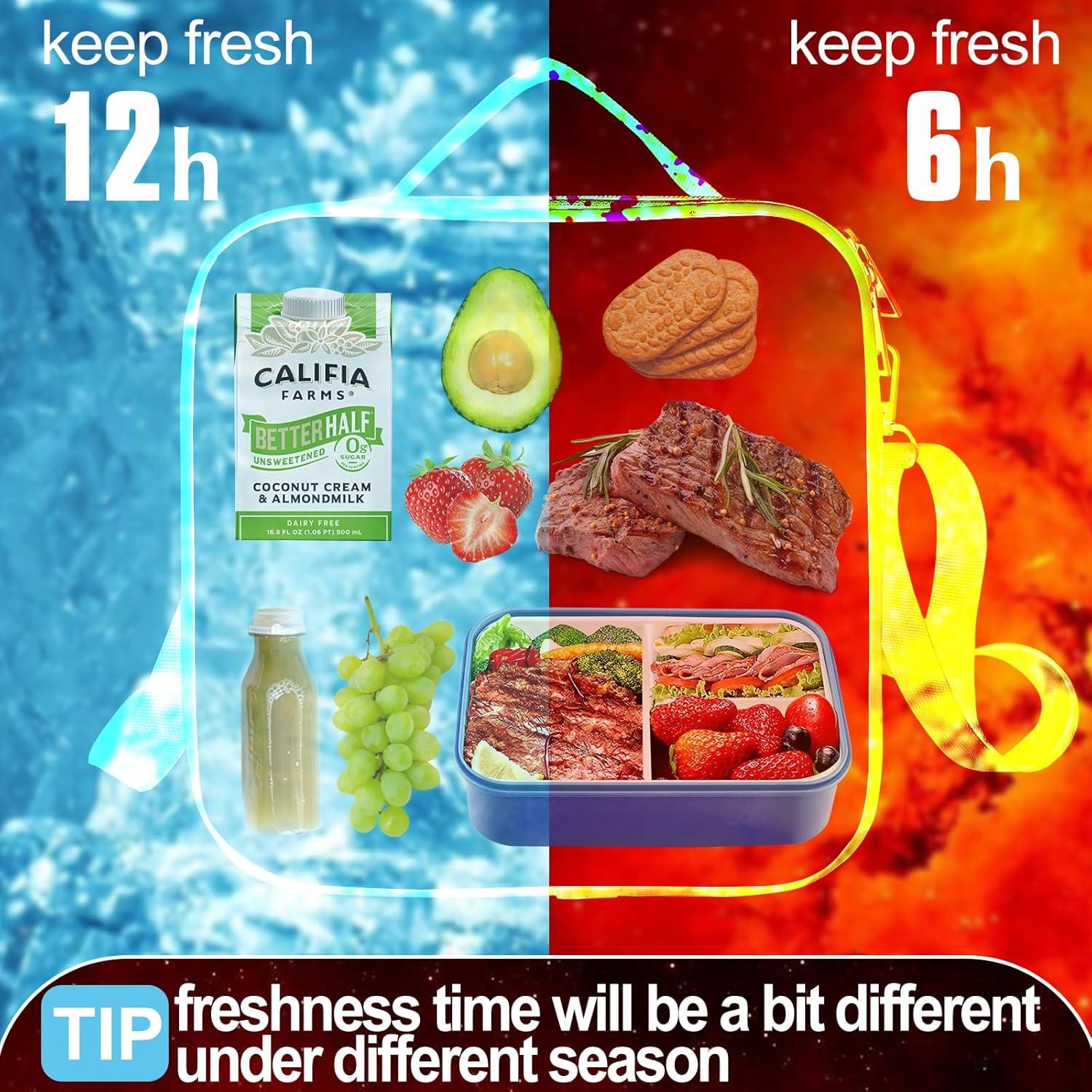 Bolsa de Almuerzo Aislada Dark Swan Beige 22.86x22.86 cm