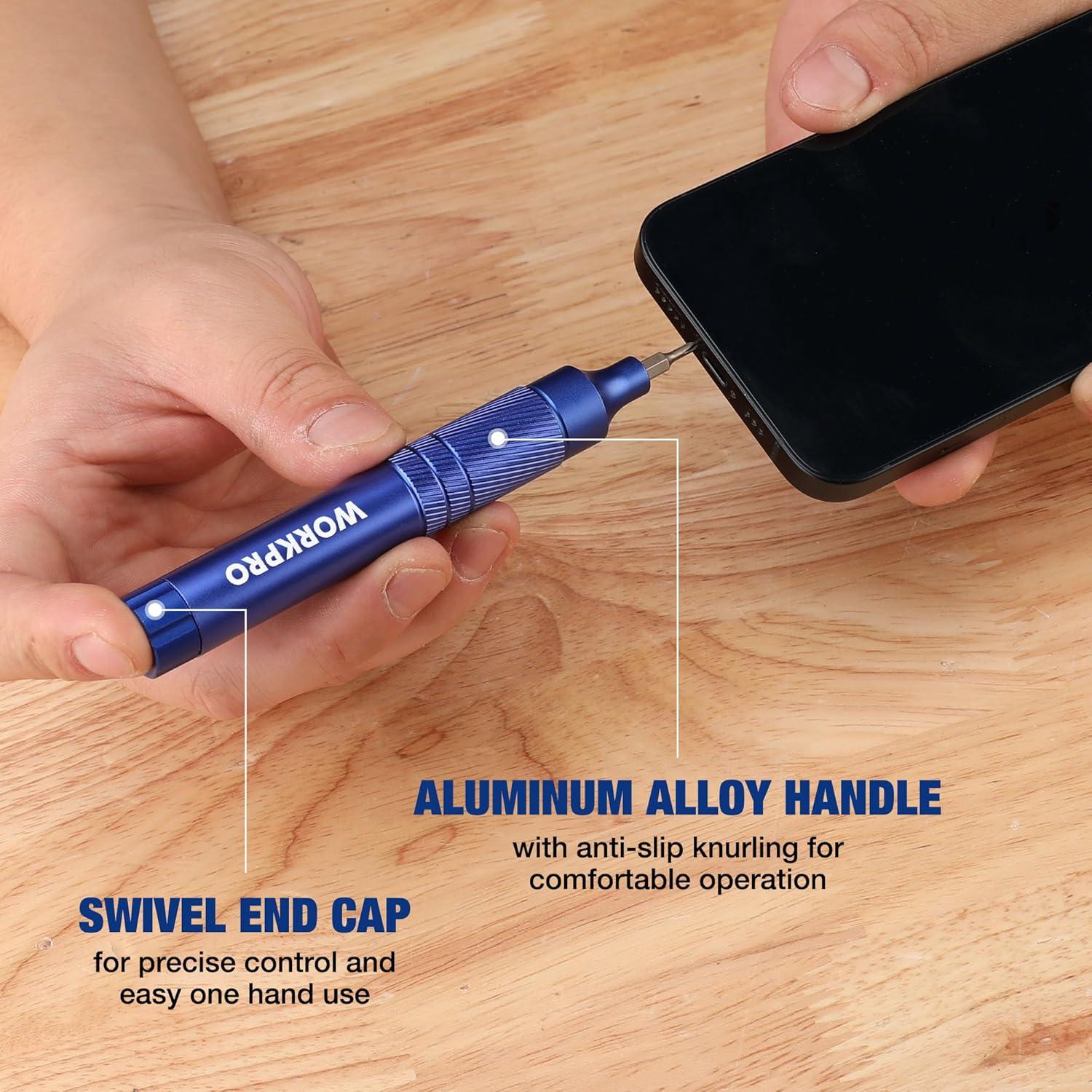 Juego de Destornilladores Mini 24 en 1 WORKPRO Azul