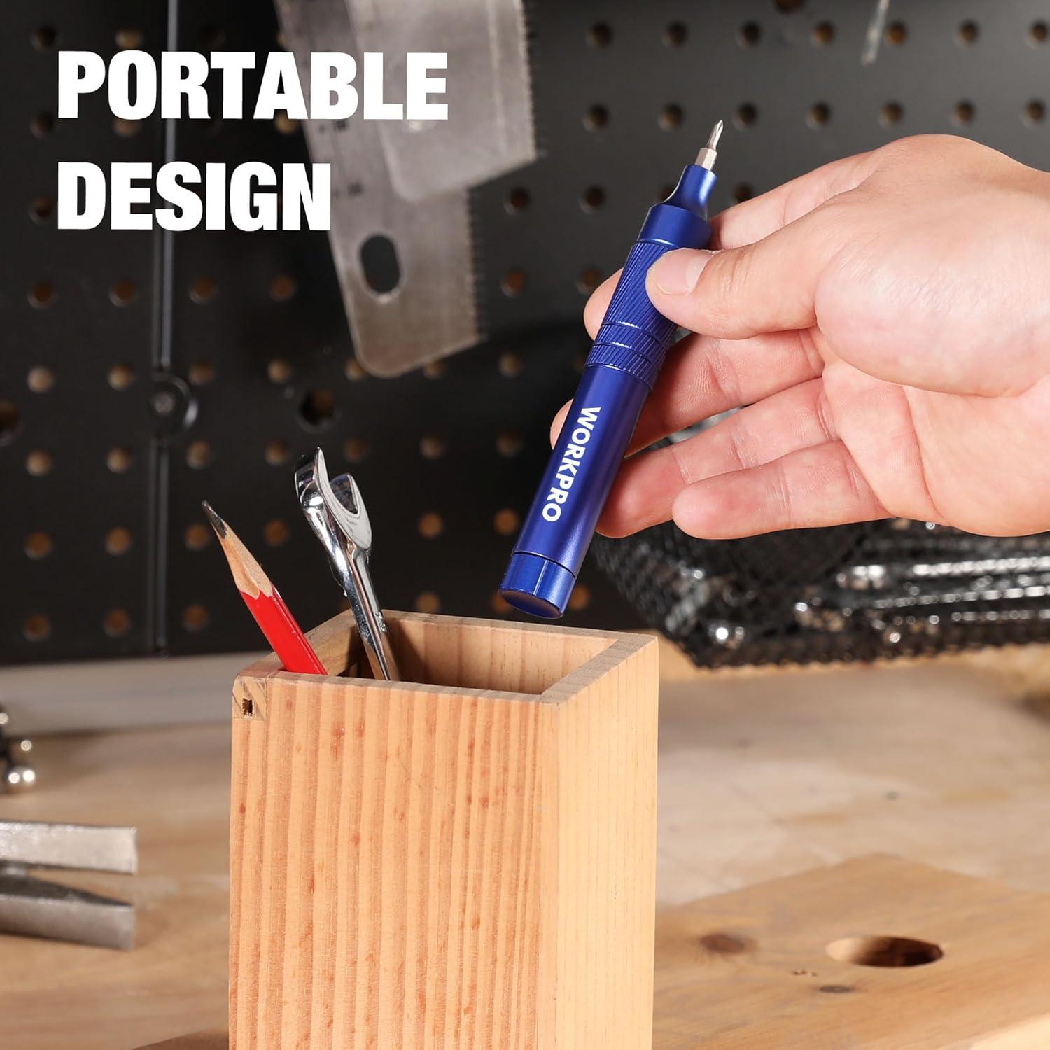 Juego de Destornilladores Mini 24 en 1 WORKPRO Azul