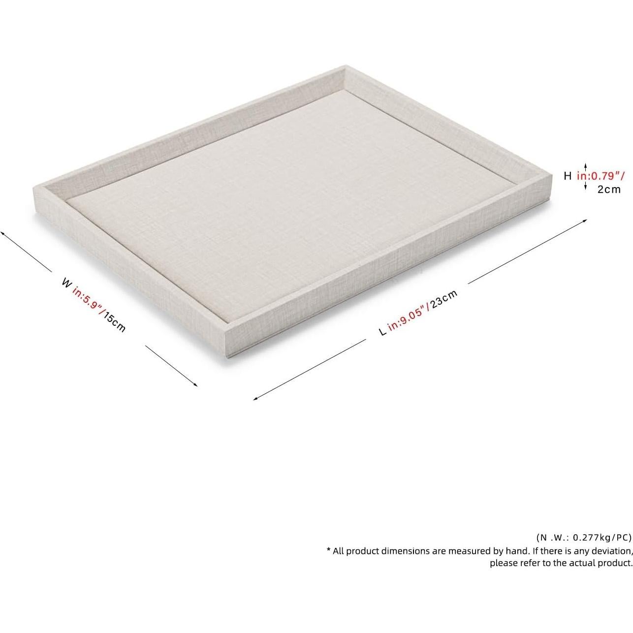 Organizador de Joyería Woodten Beige 23x15 cm Cuero PU