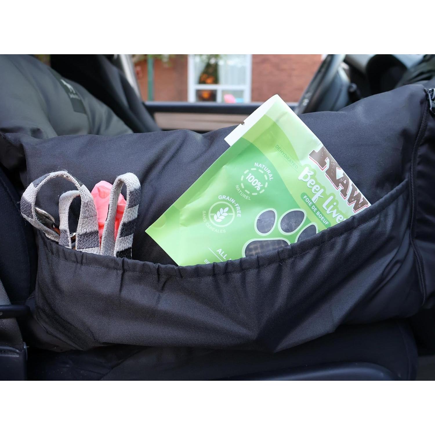 Asiento de Coche para Perros Jacko & Co - Negro Pequeño hasta 11.34 kg