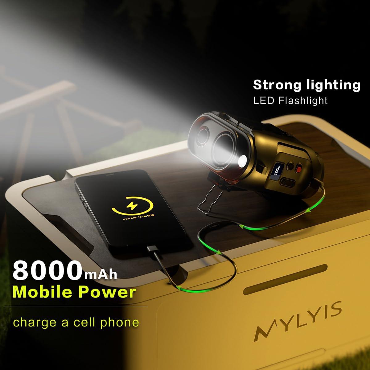 Ventilador Personal Portátil Naibrxh GYFX-B 5 Velocidades 16500 RPM