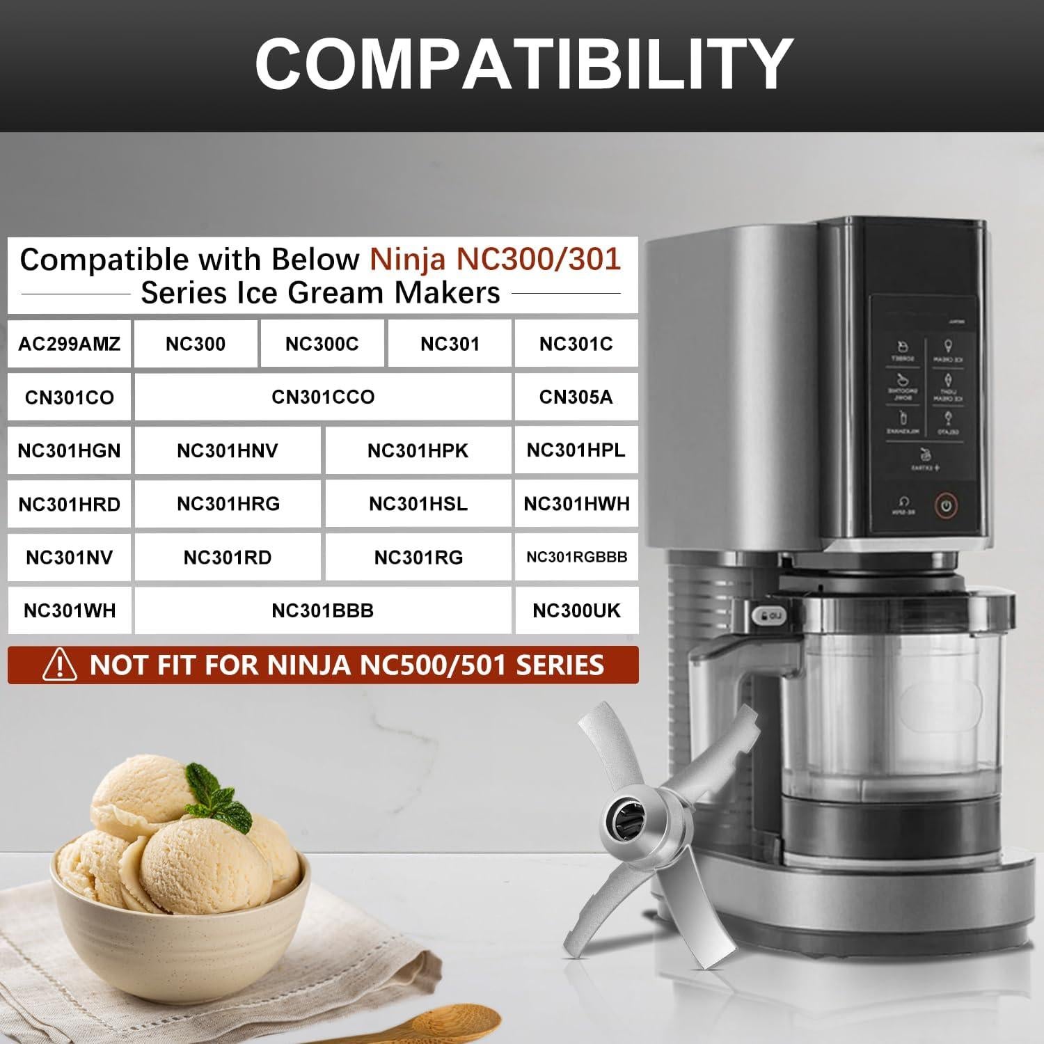 Cuchilla de Repuesto Gropecan para Ninja Creami NC300/NC200/NC100