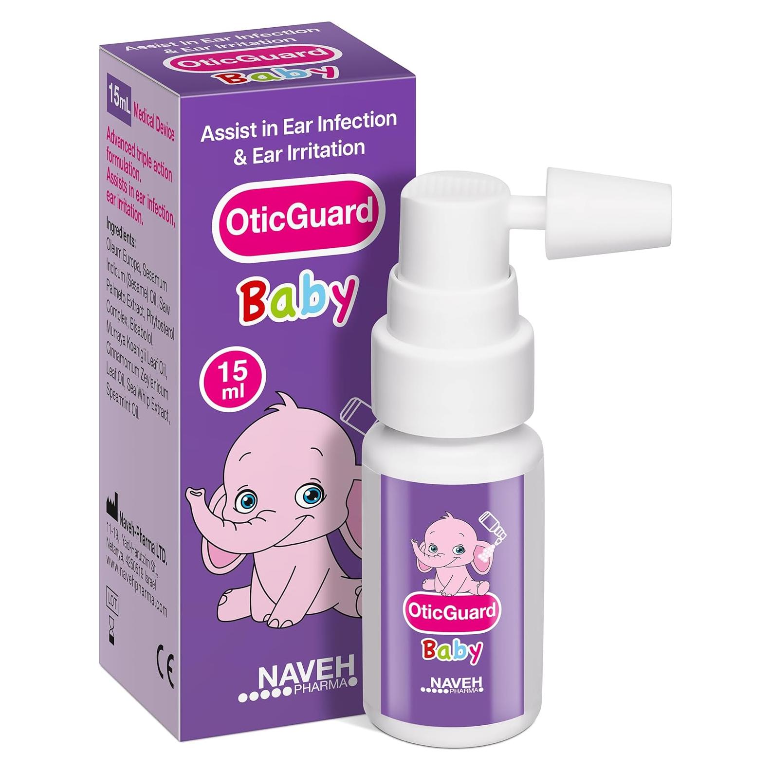 Gotas para Oídos Baby Otic Guard NAVEH PHARMA 15ml Natural