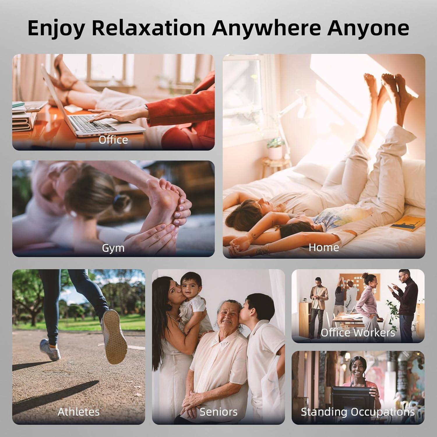 Masajeador de pies Shiatsu ALLYOUGER AYG-511 con calor y vibración