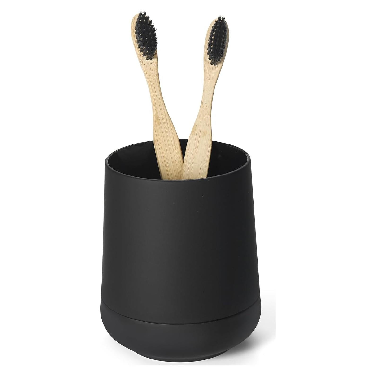 Soporte para Cepillos de Dientes GAHEFY Negro Mate Antideslizante