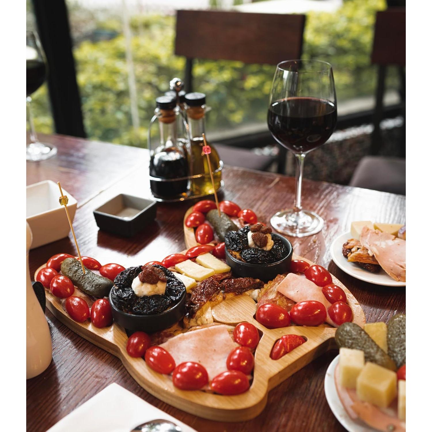 Tabla de Queso Bulldog Francés House Party 30.5 cm Bambú