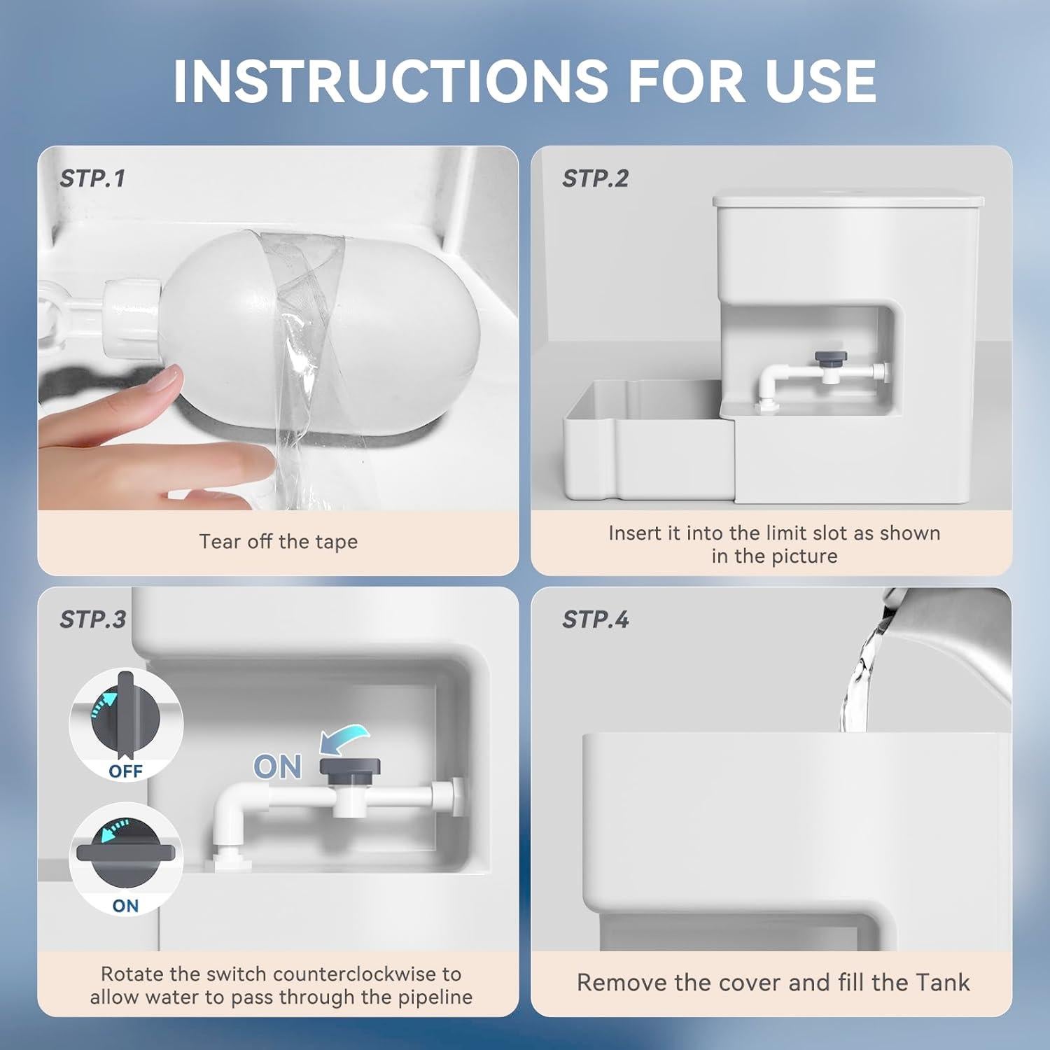 Dispensador de Agua Automático ICELEAF 8L para Mascotas Blanco