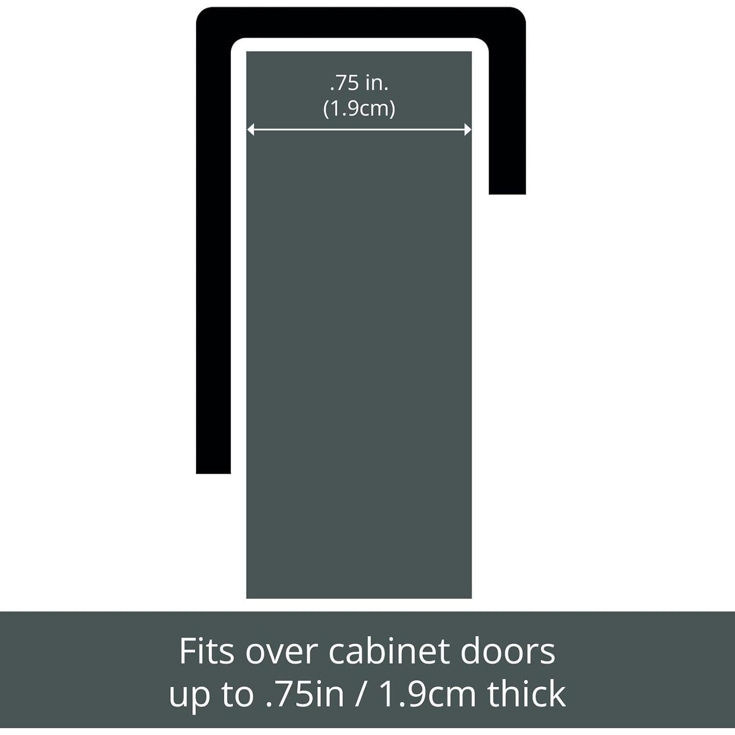 Soporte de Toallas de Cocina mDesign Bronce 6.4x23.4 cm