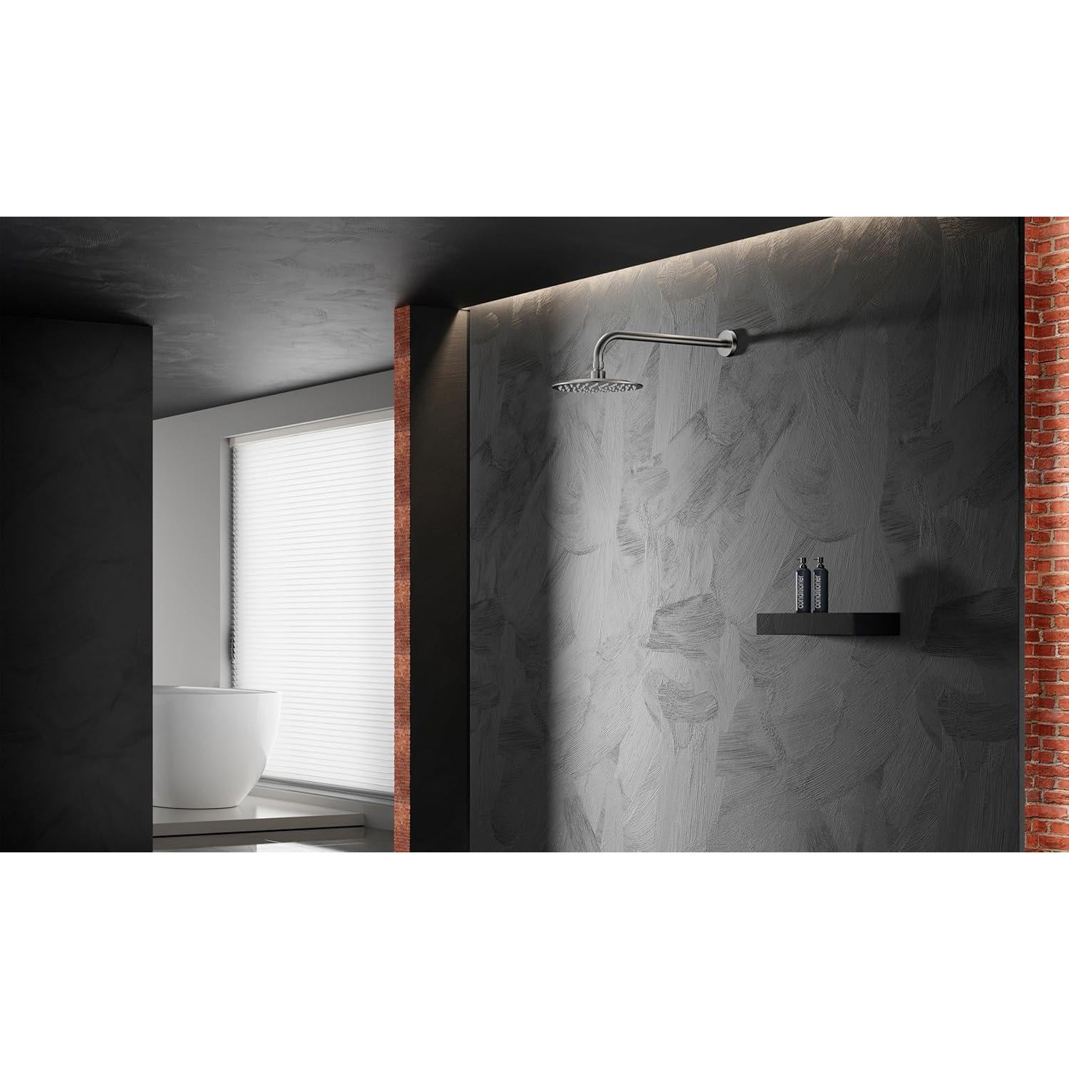 Cabezal de Ducha Redondo GUAKE 20.32 cm Acero Inoxidable Niquel