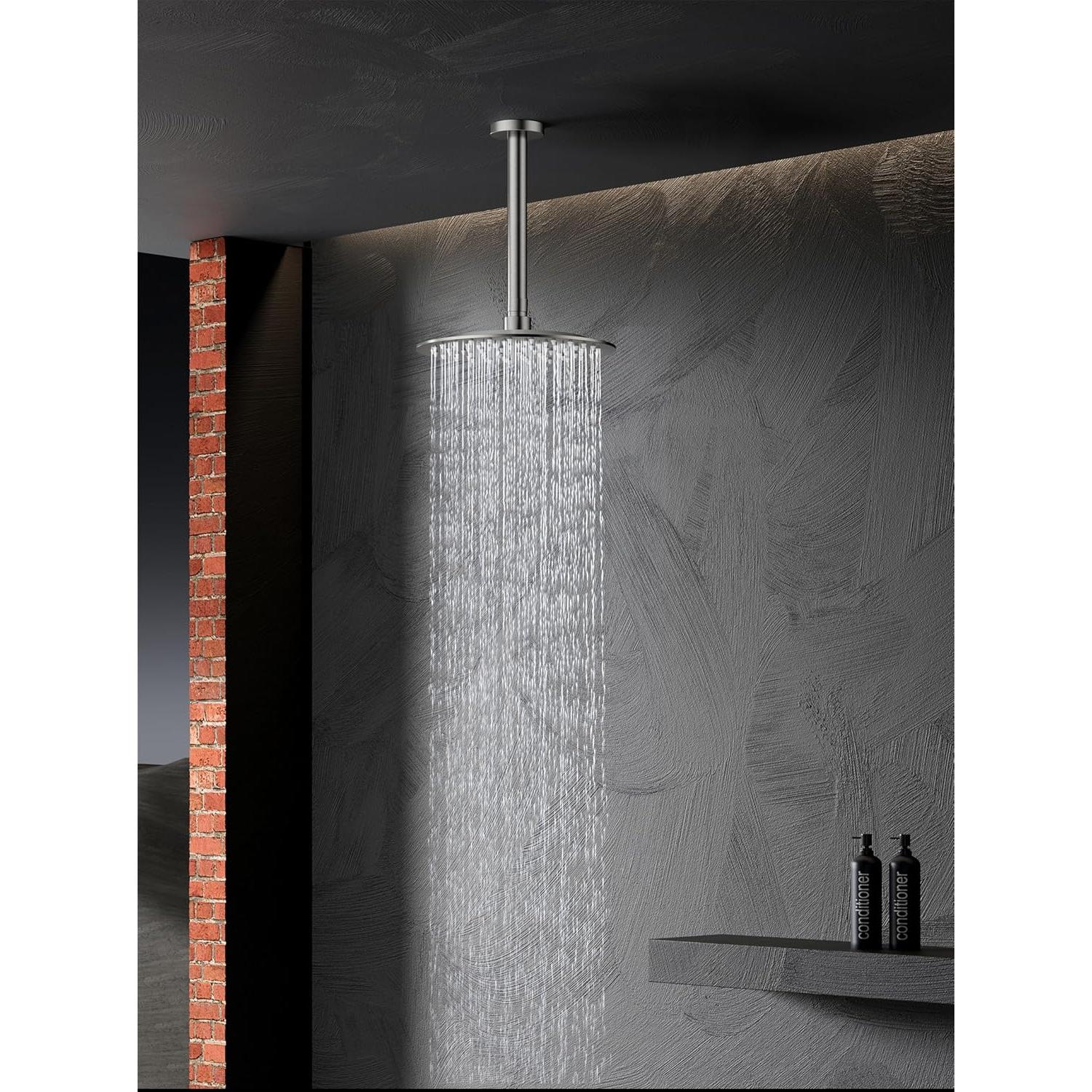 Cabezal de Ducha Redondo GUAKE 20.32 cm Acero Inoxidable Niquel