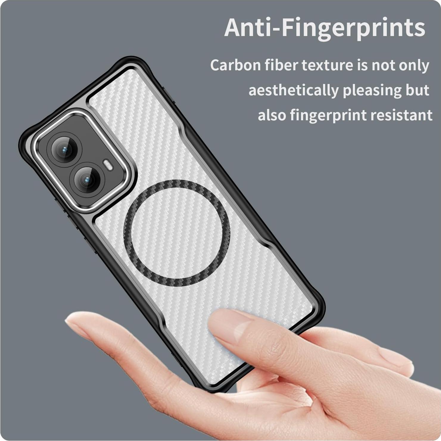 Funda para Motorola Edge 2024 con Soporte Magnético y Carga Inalámbrica