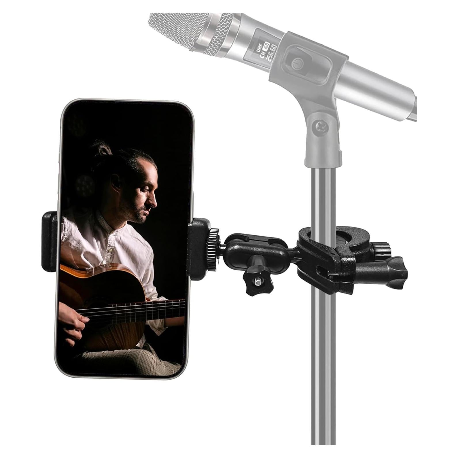 Soporte para Teléfono de Micrófono JCWINY Ajustable 360°