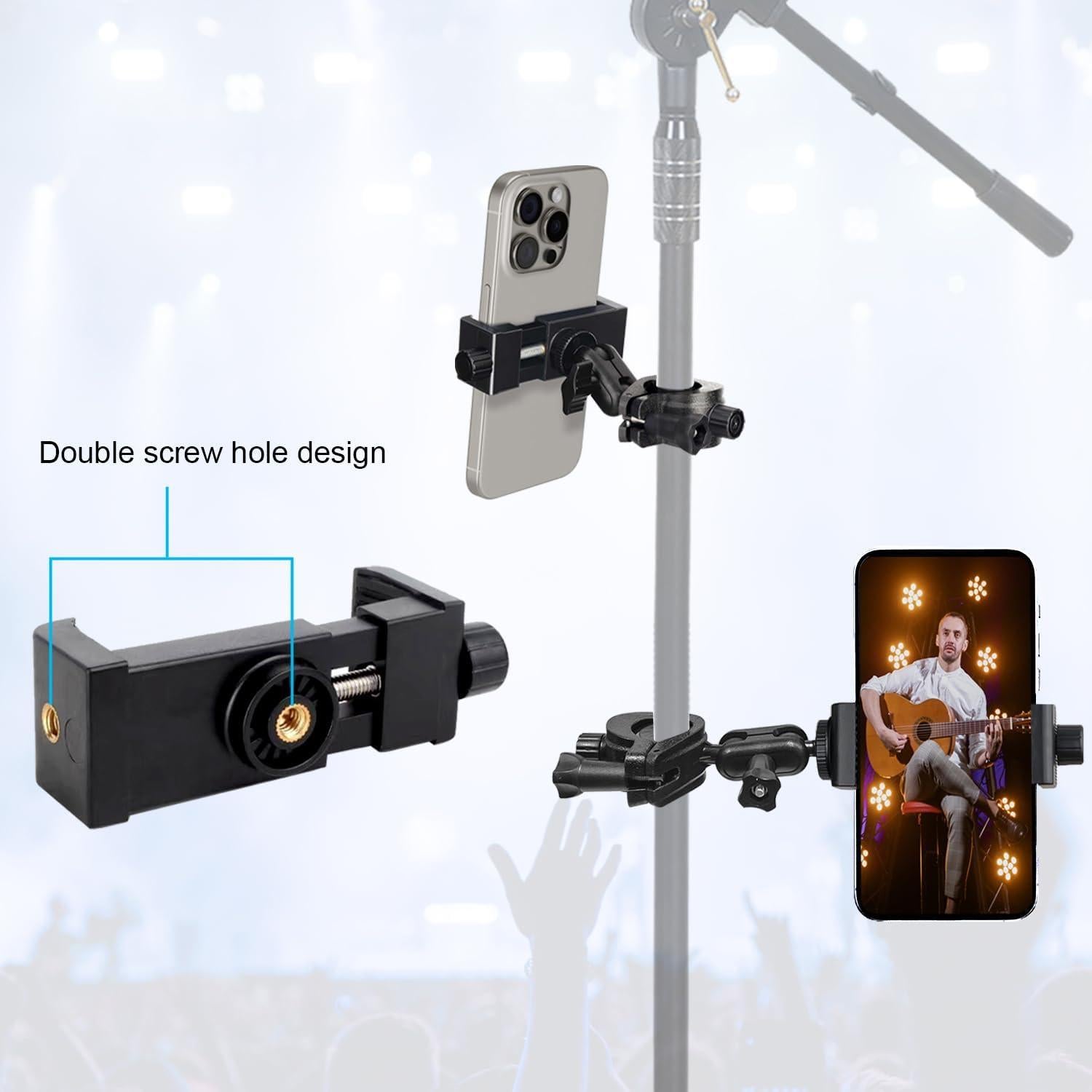 Soporte para Teléfono de Micrófono JCWINY Ajustable 360°