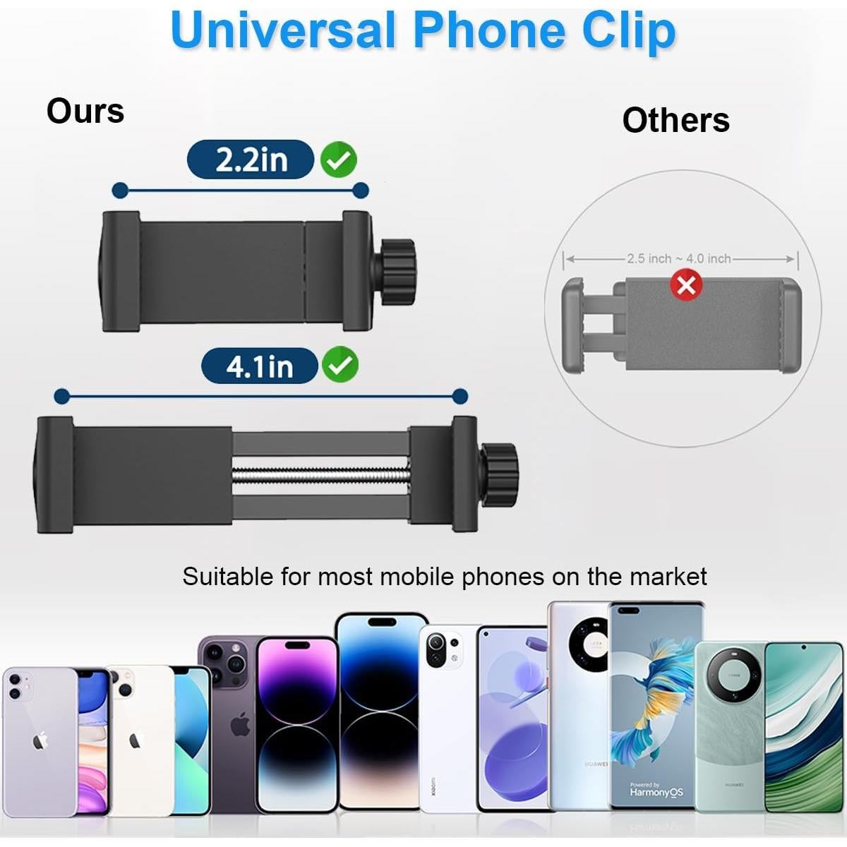 Soporte para Teléfono de Micrófono JCWINY Ajustable 360°