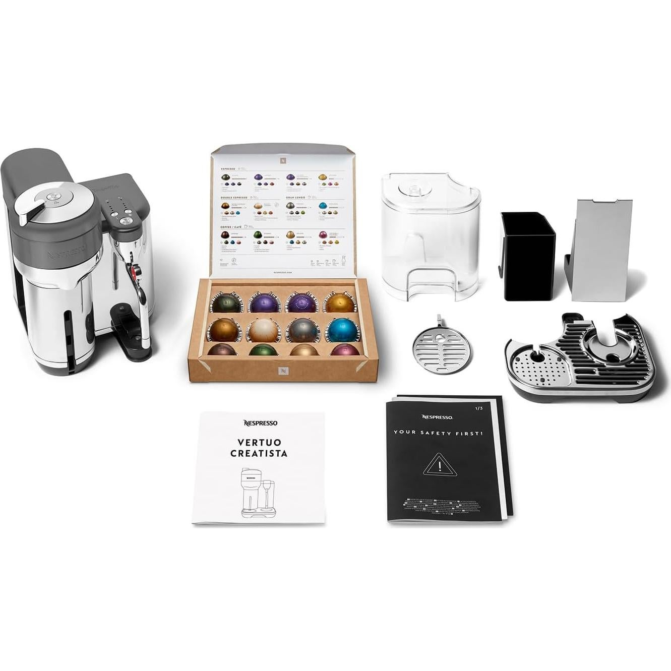 Cafetera Espresso Nespresso Vertuo Creatista BVE850BST Acero Inoxidable