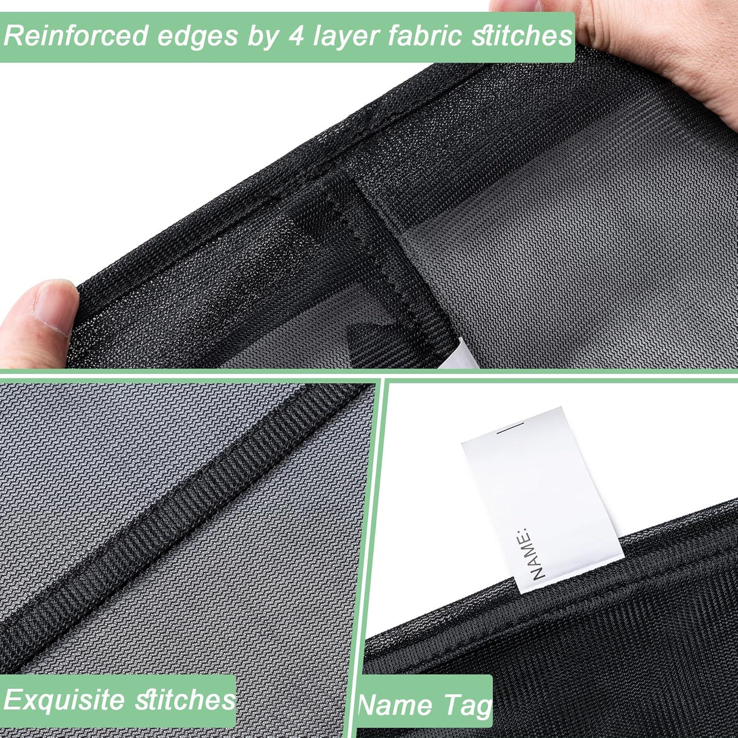 2 Bolsas de Lavandería de Malla XL Aegero 61x91cm Negro