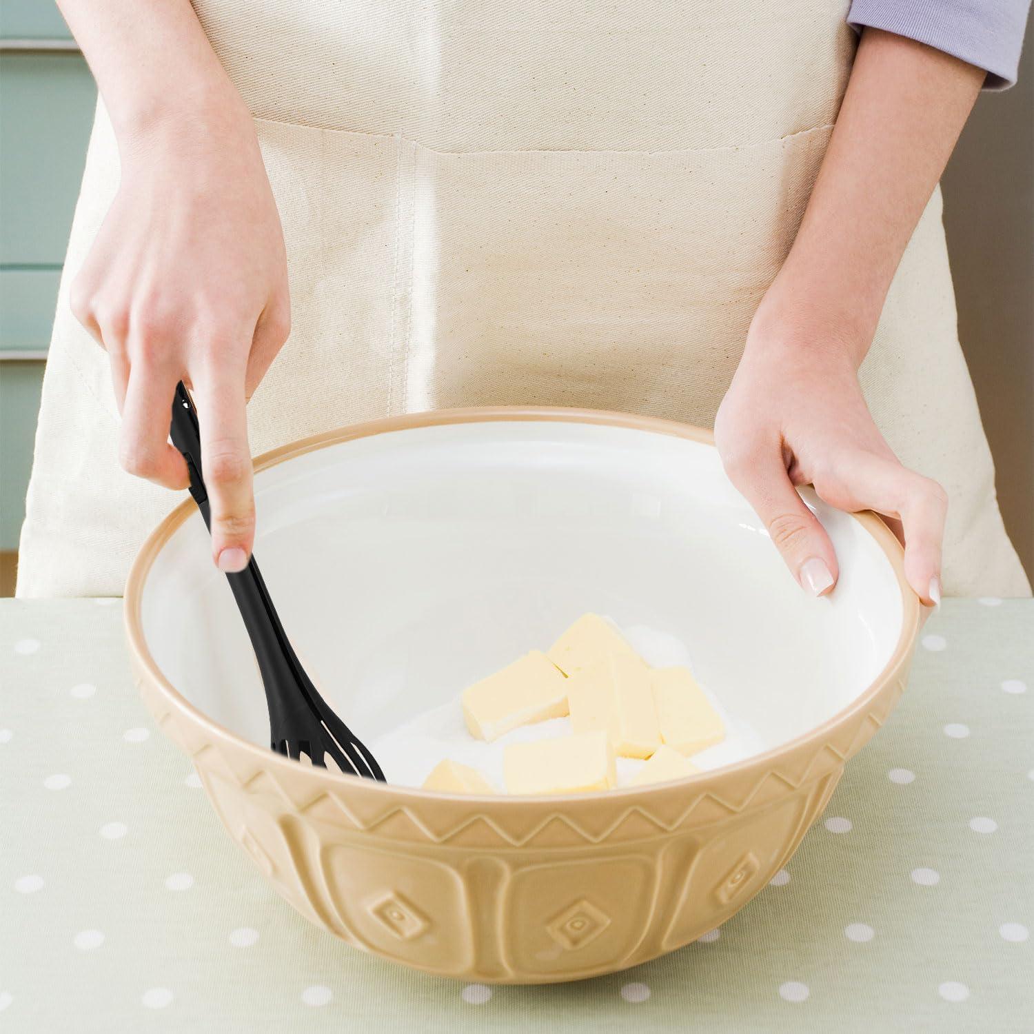 Batidor de Huevos y Pinza de Comida 2-en-1 Lyreh Negro
