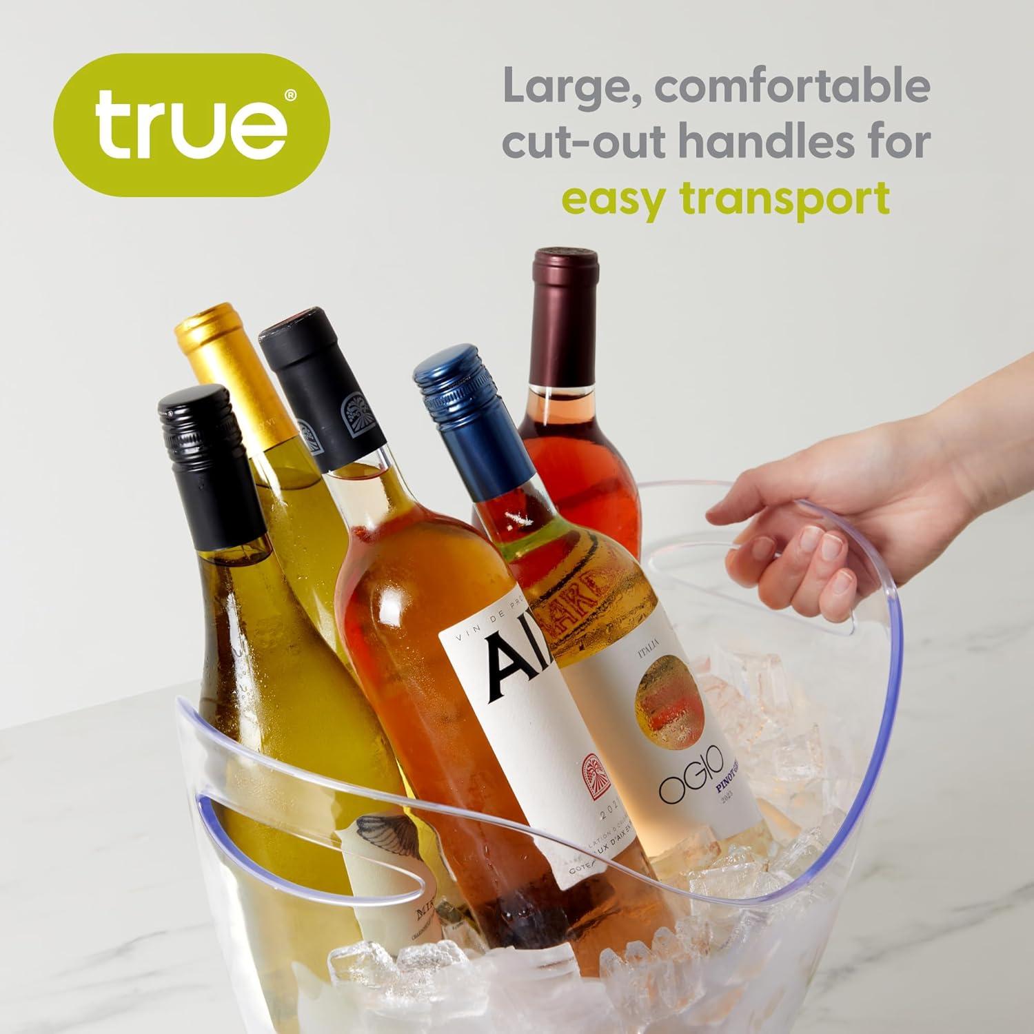 Cubo de Hielo Acrílico True Chill 8L para 4 Botellas