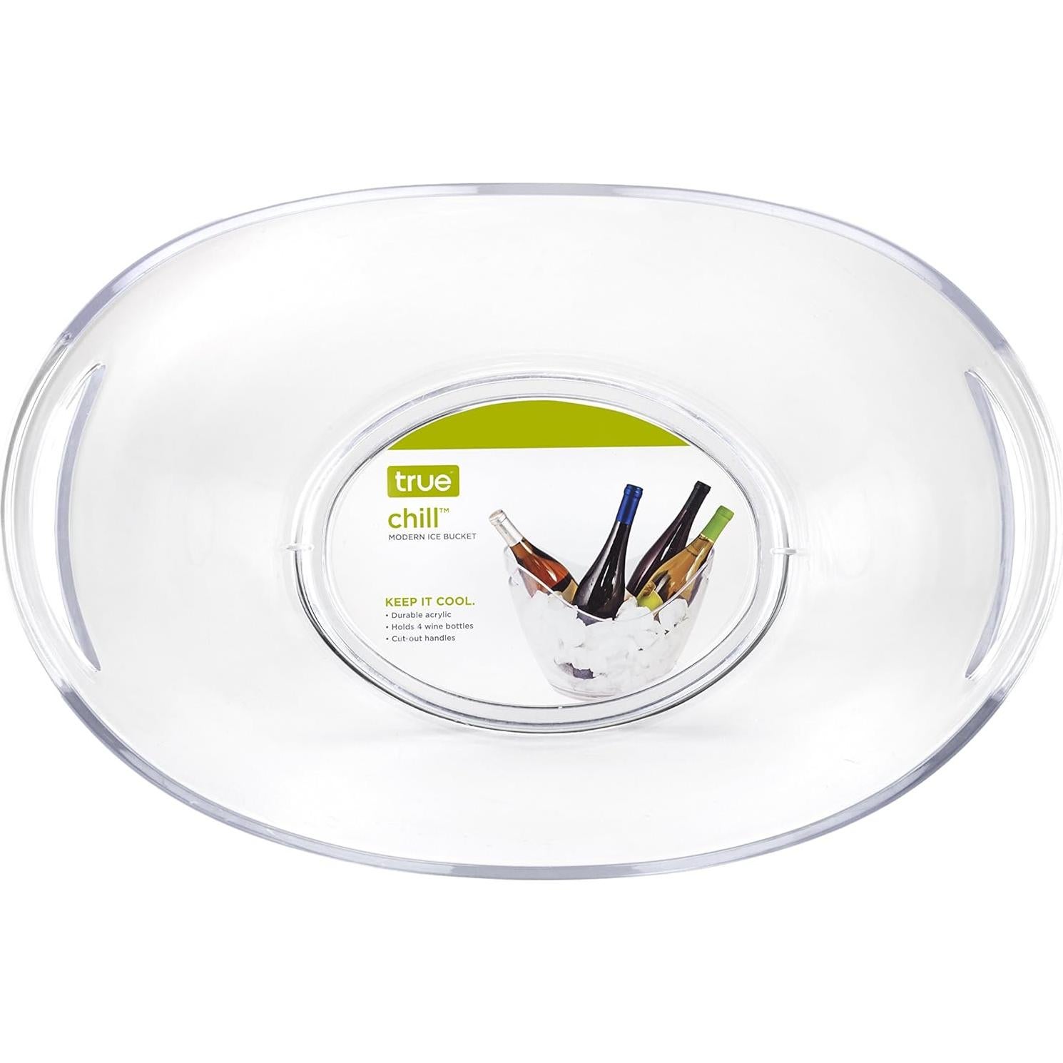 Cubo de Hielo Acrílico True Chill 8L para 4 Botellas