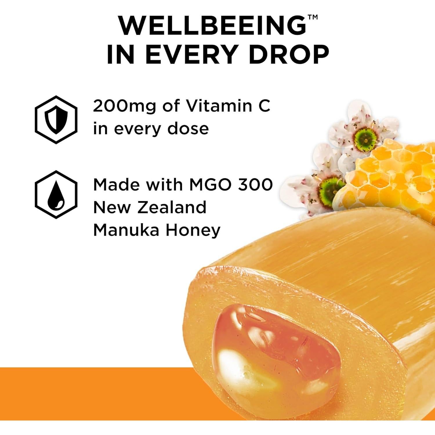 Caramelos para la Tos Manuka Doctor con Jengibre y Vitamina C - 30 Unidades