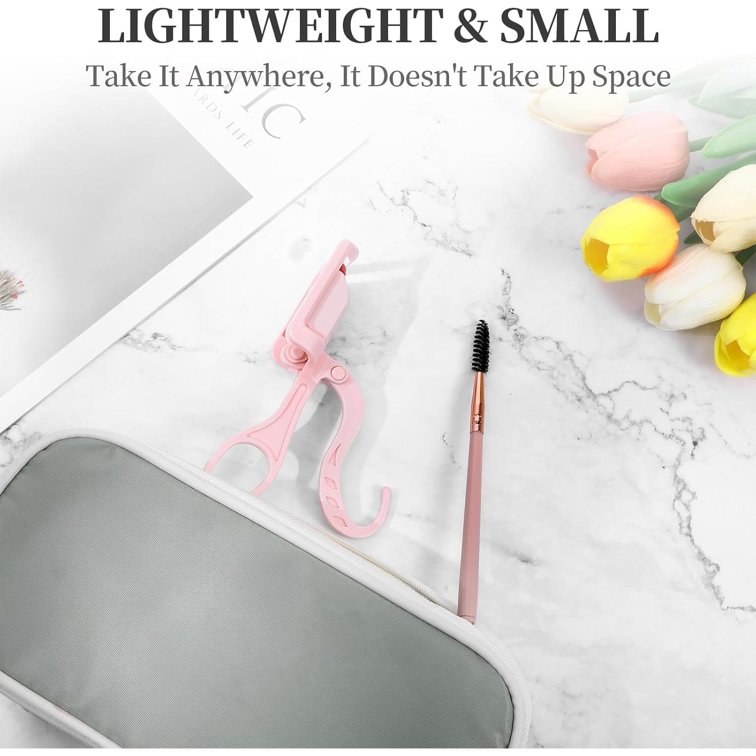 Rizador de Pestañas Calentado Beibunhn Rosa Recargable 24h