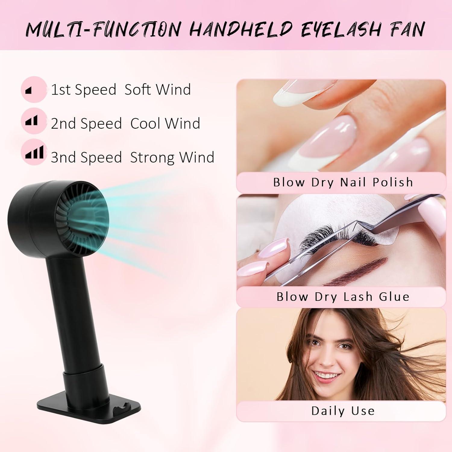 Kit de Limpieza de Pestañas EMEDA con Ventilador y Champú 60ml