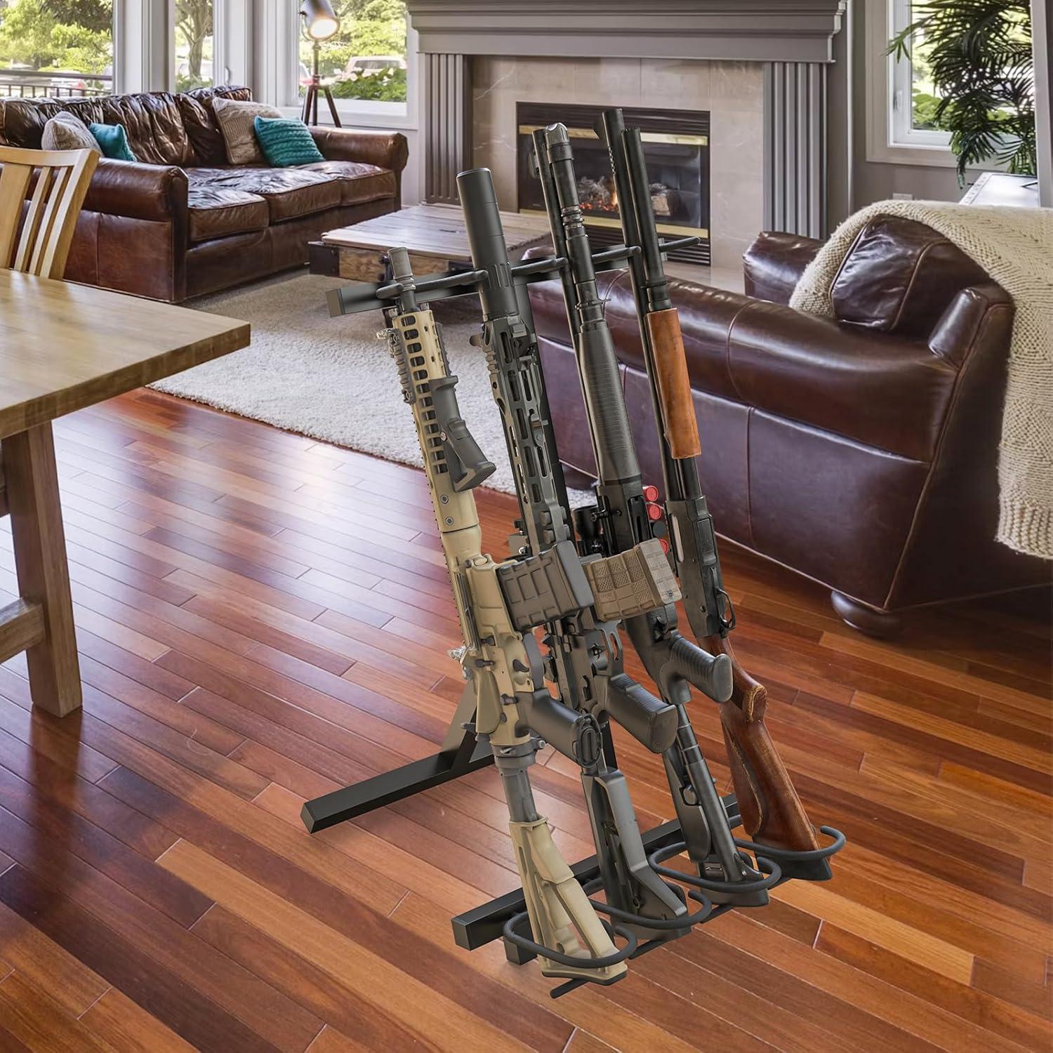 Soporte para Armas OSIEWEN Plegable 4 Ranuras Metal 3.08kg