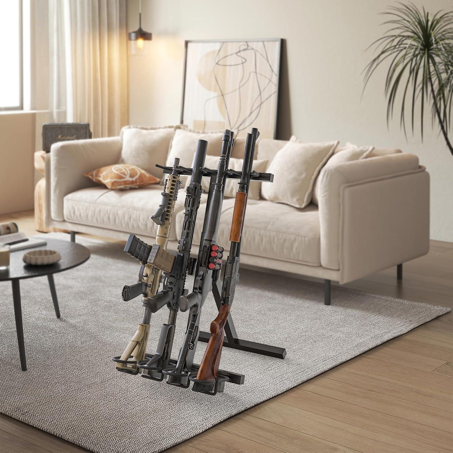 Soporte para Armas OSIEWEN Plegable 4 Ranuras Metal 3.08kg