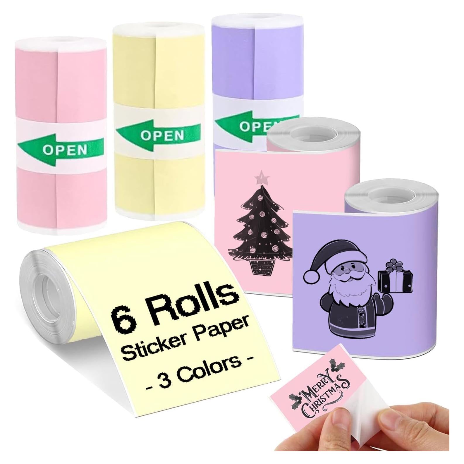 6 Rollos de Papel Térmico Autoadhesivo Bagvhandbagro 57mm x 3m